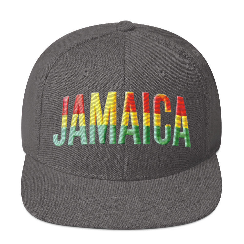 Embroidered 'Jamaica Party Celebration' Snapback Hat – Adjustable Classic Fit