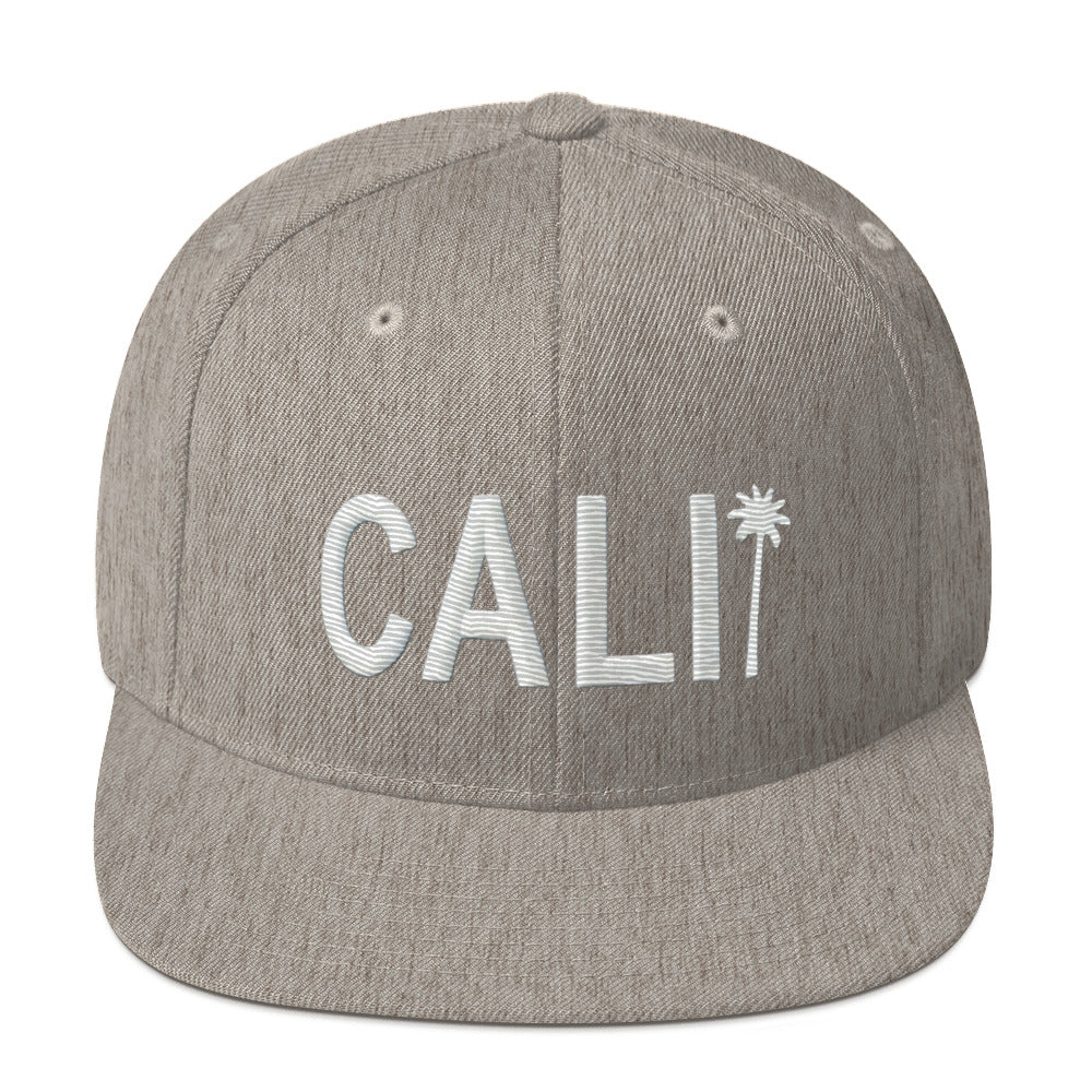 Cali Embroidered California Trucker Cap. Classic Fit Flat Brim