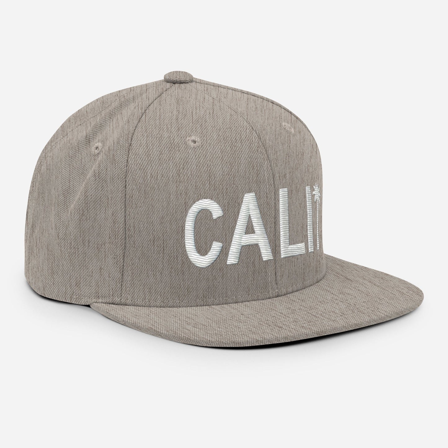 Cali Embroidered California Trucker Cap. Classic Fit Flat Brim