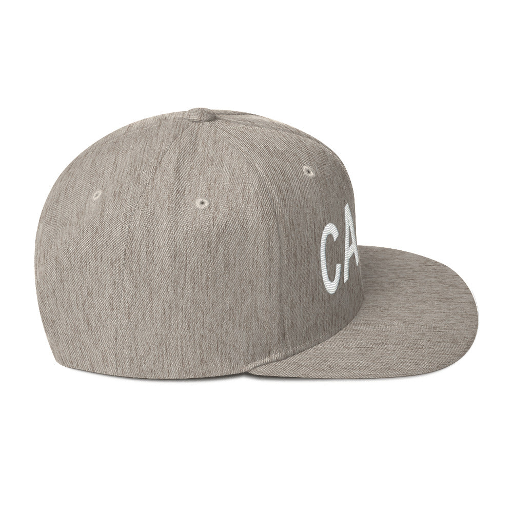 Cali Embroidered California Trucker Cap. Classic Fit Flat Brim