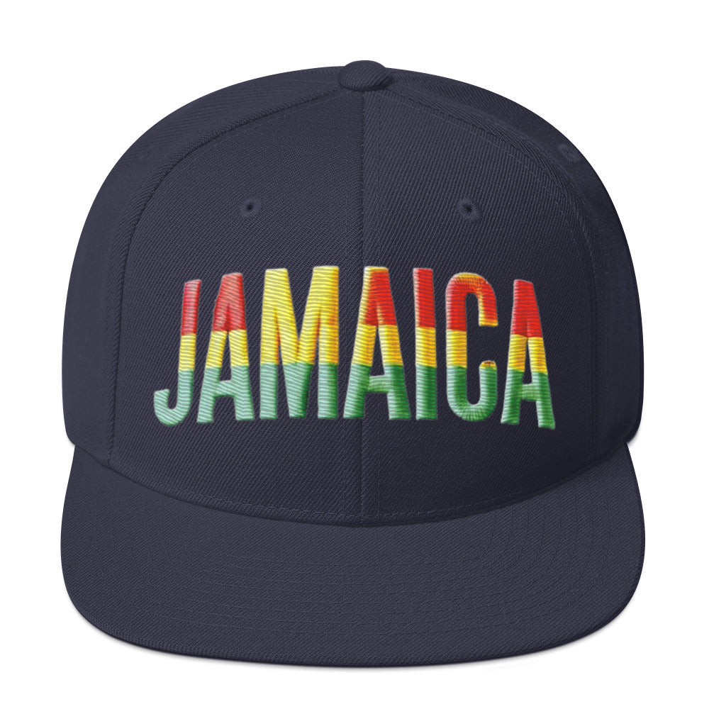 Embroidered 'Jamaica Party Celebration' Snapback Hat – Adjustable Classic Fit