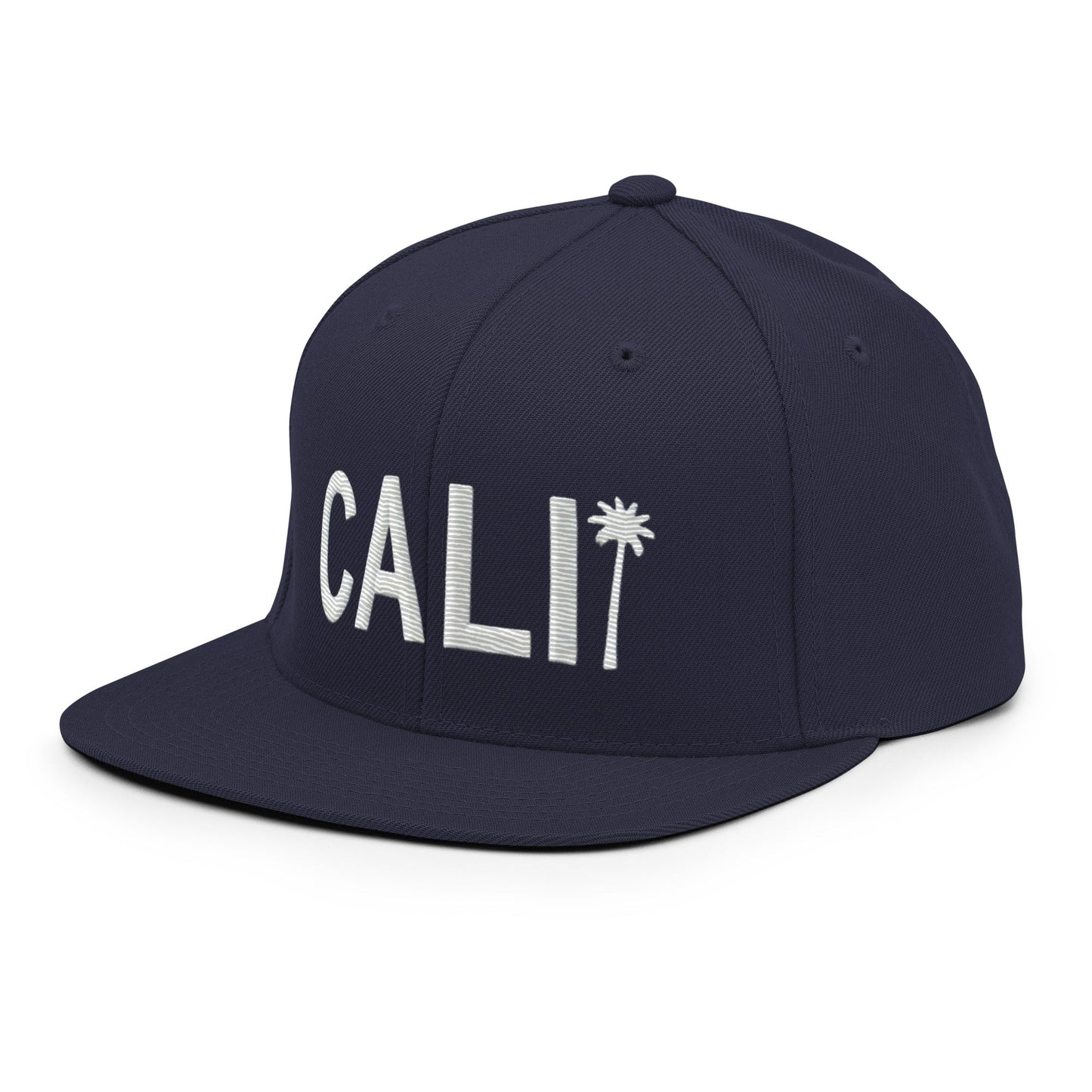 Cali Embroidered California Trucker Cap. Classic Fit Flat Brim