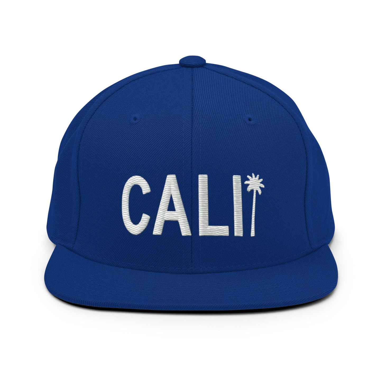 Cali Embroidered California Trucker Cap. Classic Fit Flat Brim