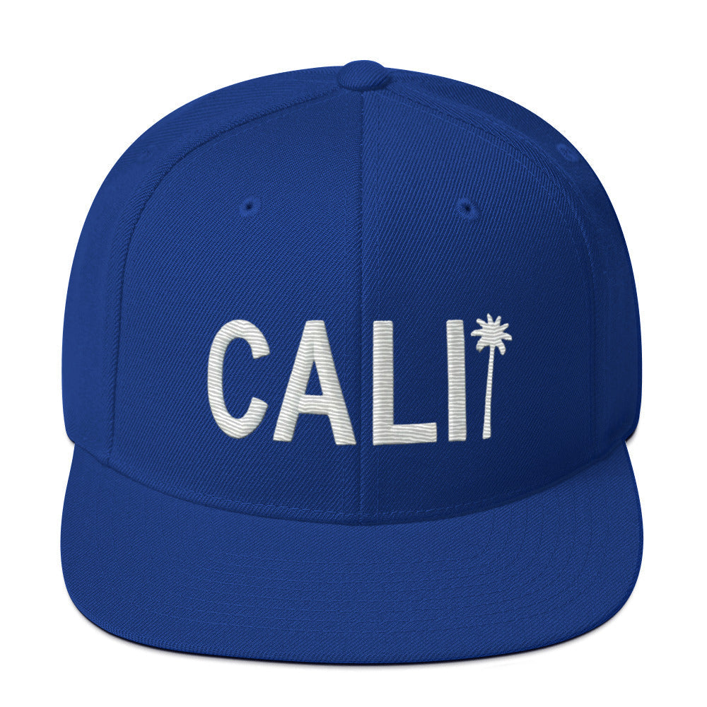 Cali Embroidered California Trucker Cap. Classic Fit Flat Brim