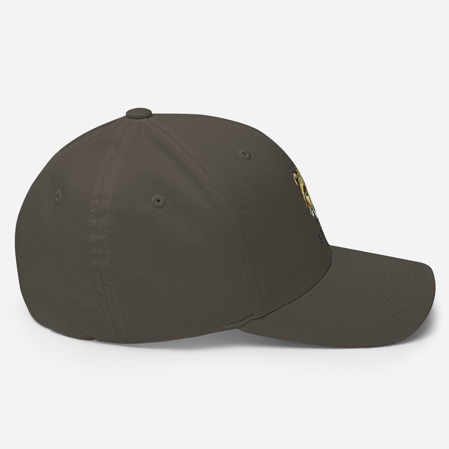 Cheetah Embroidered Wildlife  Structured Twill Cap