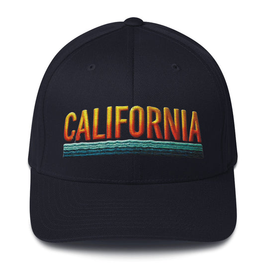 California Embroidered Structured Twill Cap