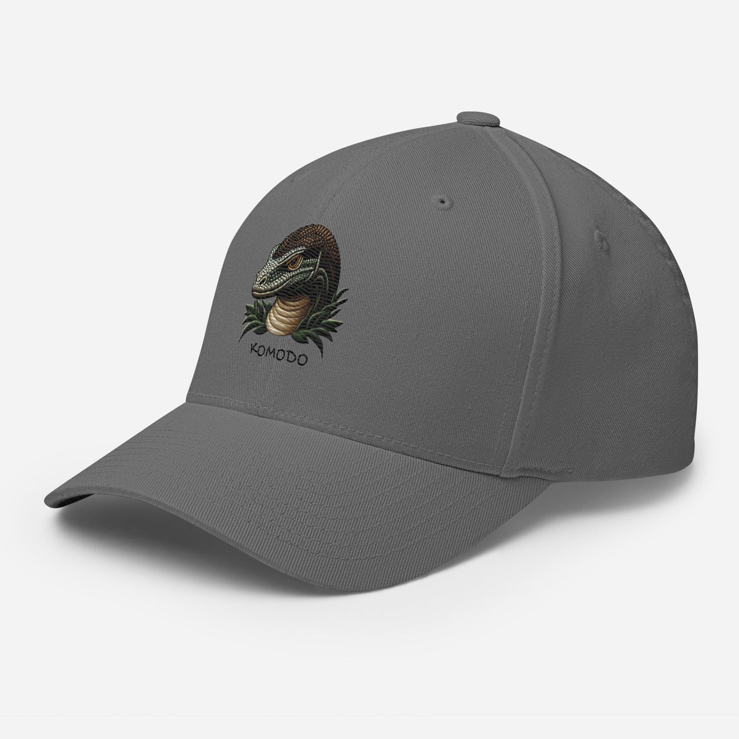 Komodo Dragon  Structured Twill Cap Stretch Fit Athletic Hat