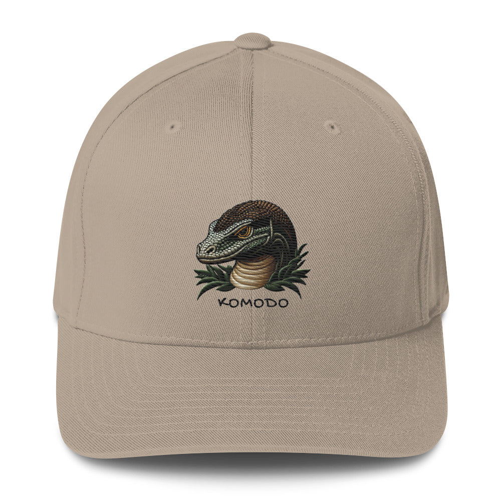 Komodo Dragon  Structured Twill Cap Stretch Fit Athletic Hat