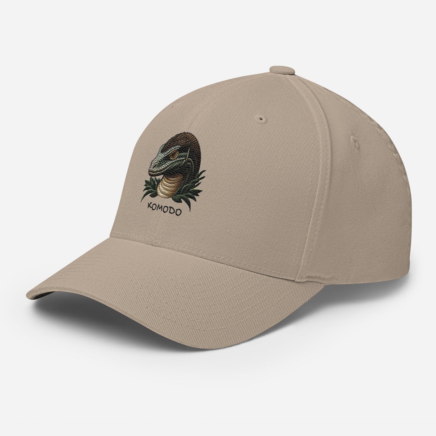 Komodo Dragon  Structured Twill Cap Stretch Fit Athletic Hat