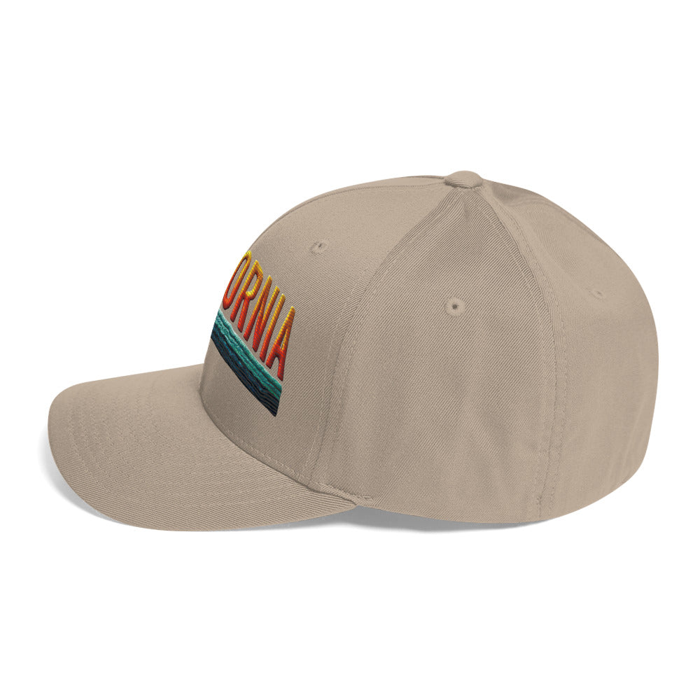 California Embroidered Structured Twill Cap