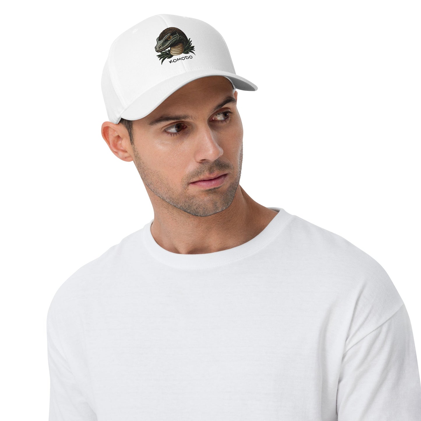 Komodo Dragon  Structured Twill Cap Stretch Fit Athletic Hat