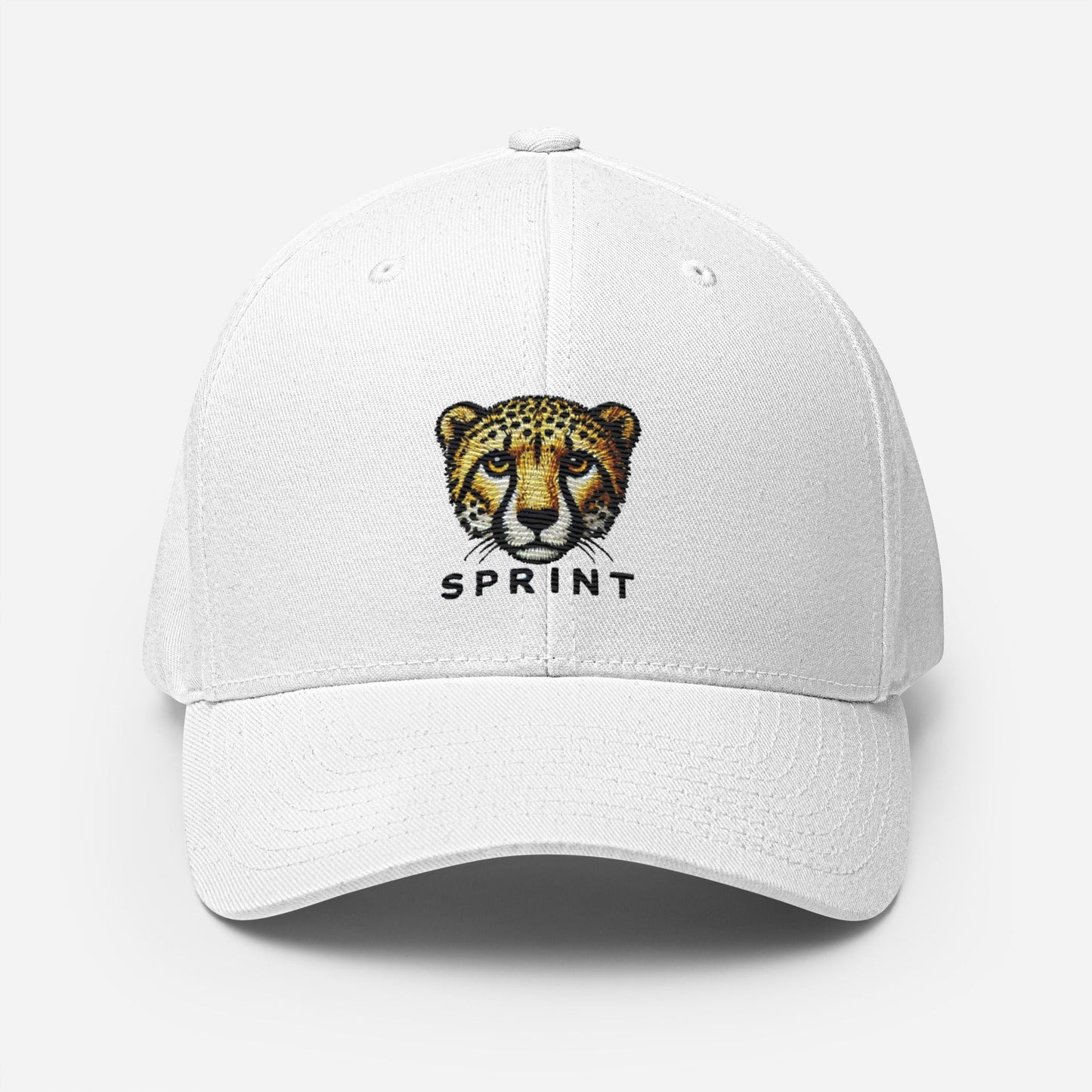 Cheetah Embroidered Wildlife  Structured Twill Cap