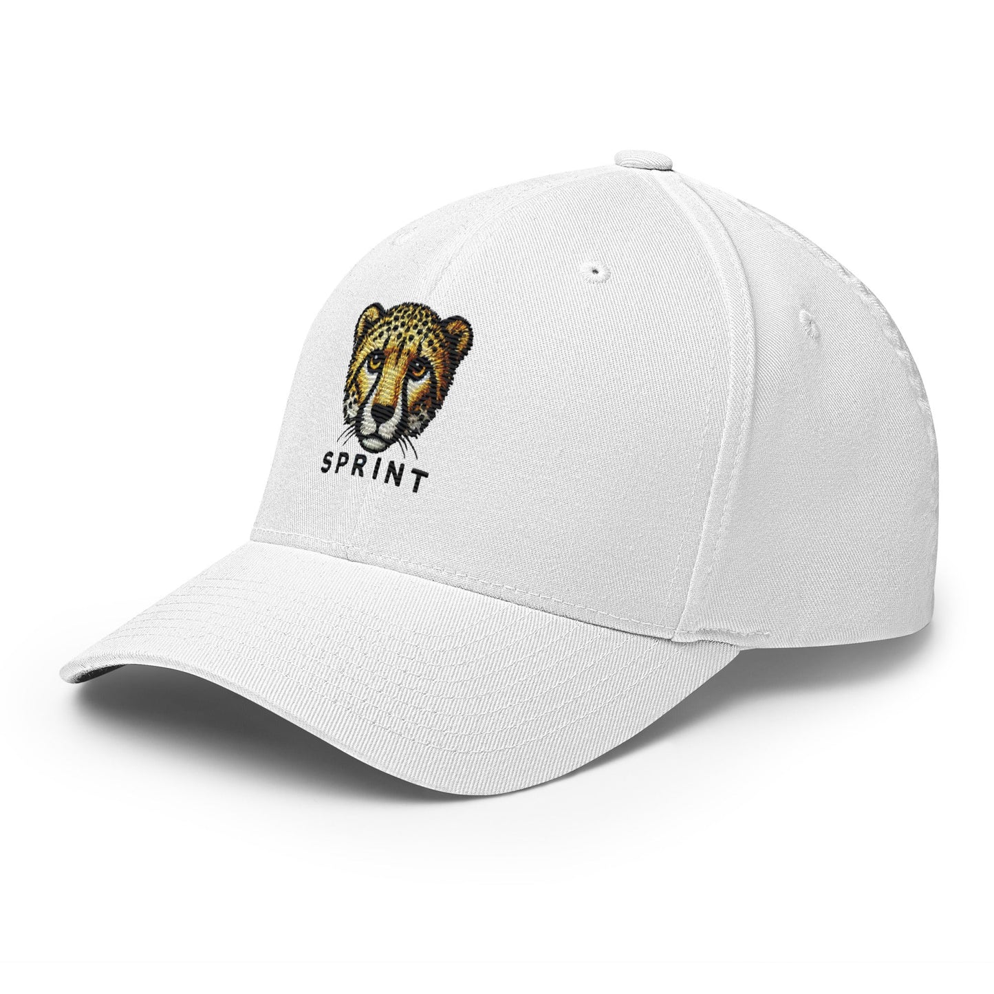 Cheetah Embroidered Wildlife  Structured Twill Cap