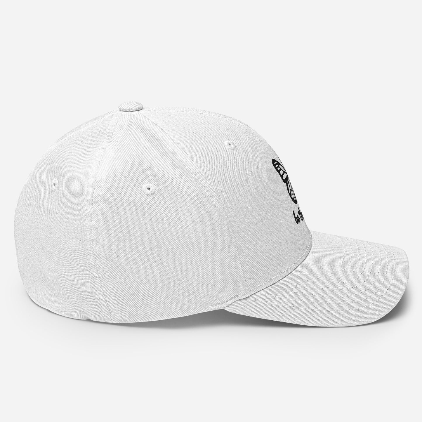 Embroidered 'Be The Change' Butterfly Graphic Twill Cap – Comfortable and Stylish