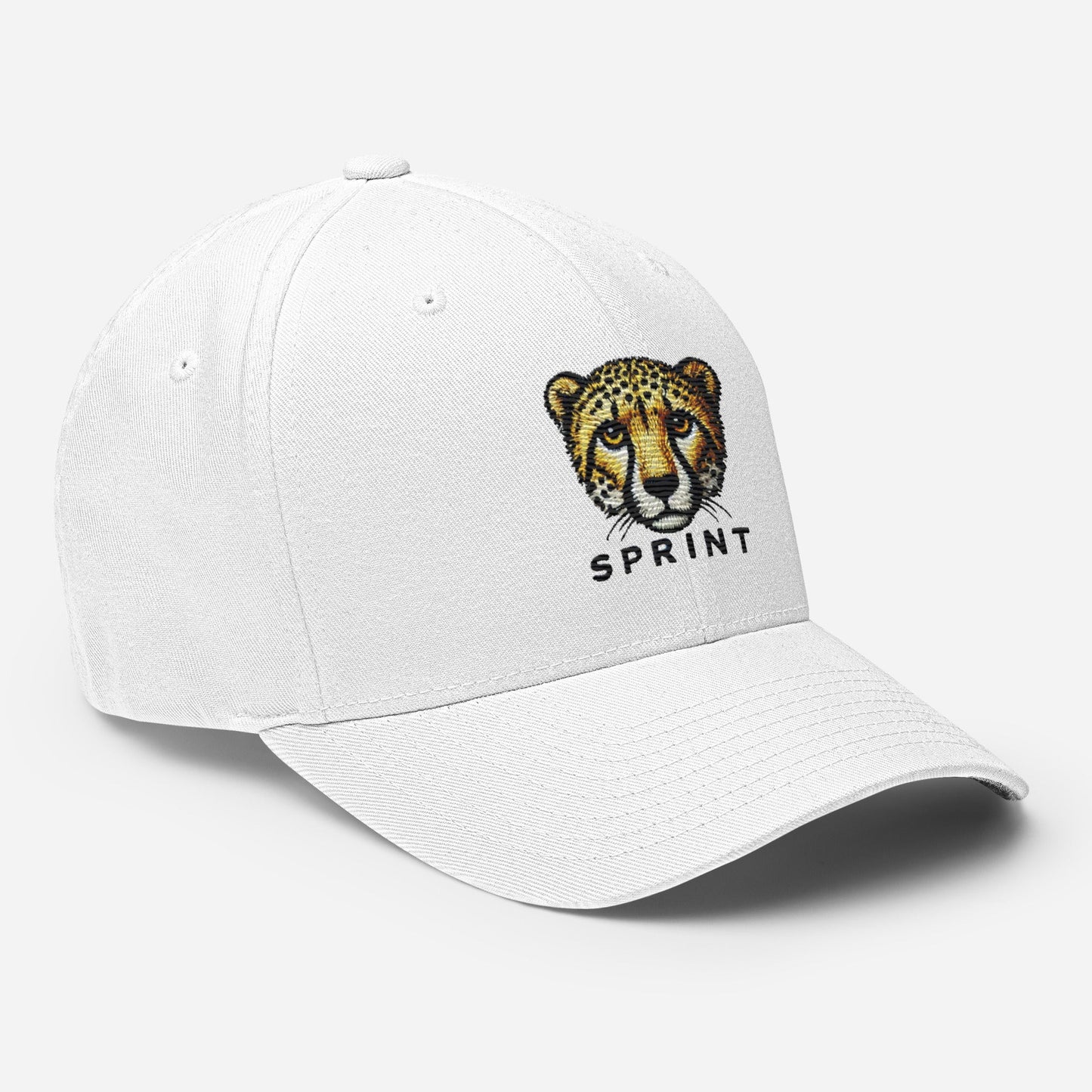 Cheetah Embroidered Wildlife  Structured Twill Cap