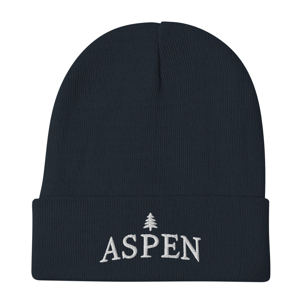 Aspen Skiing Embroidered Beanie – Stay Cozy & Stylish on the Slopes! Traveler Vacation Hat