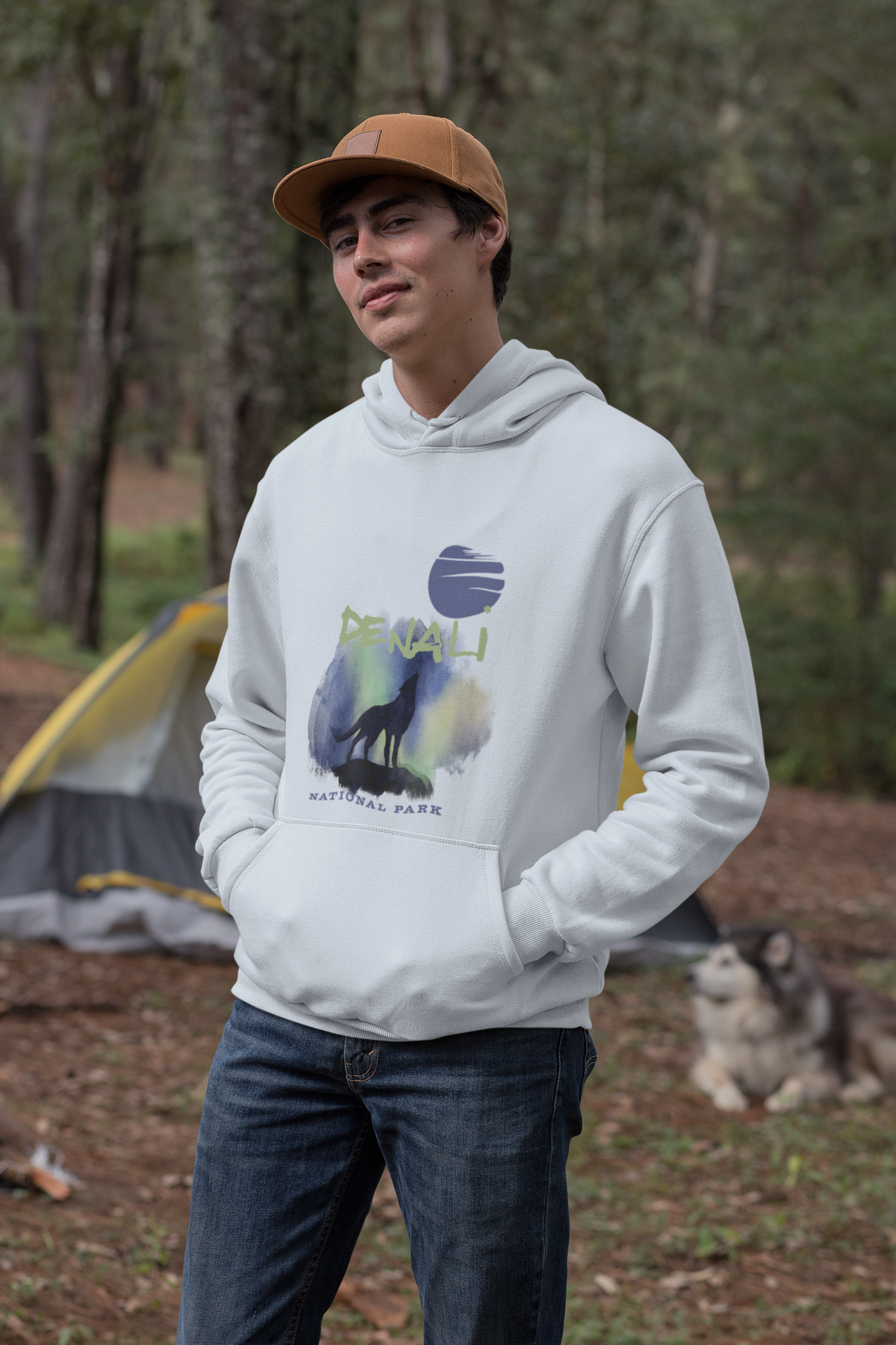 Denali Wolf Hoodie  Cozy Wildlife-Inspired Adventure Sweatshirt