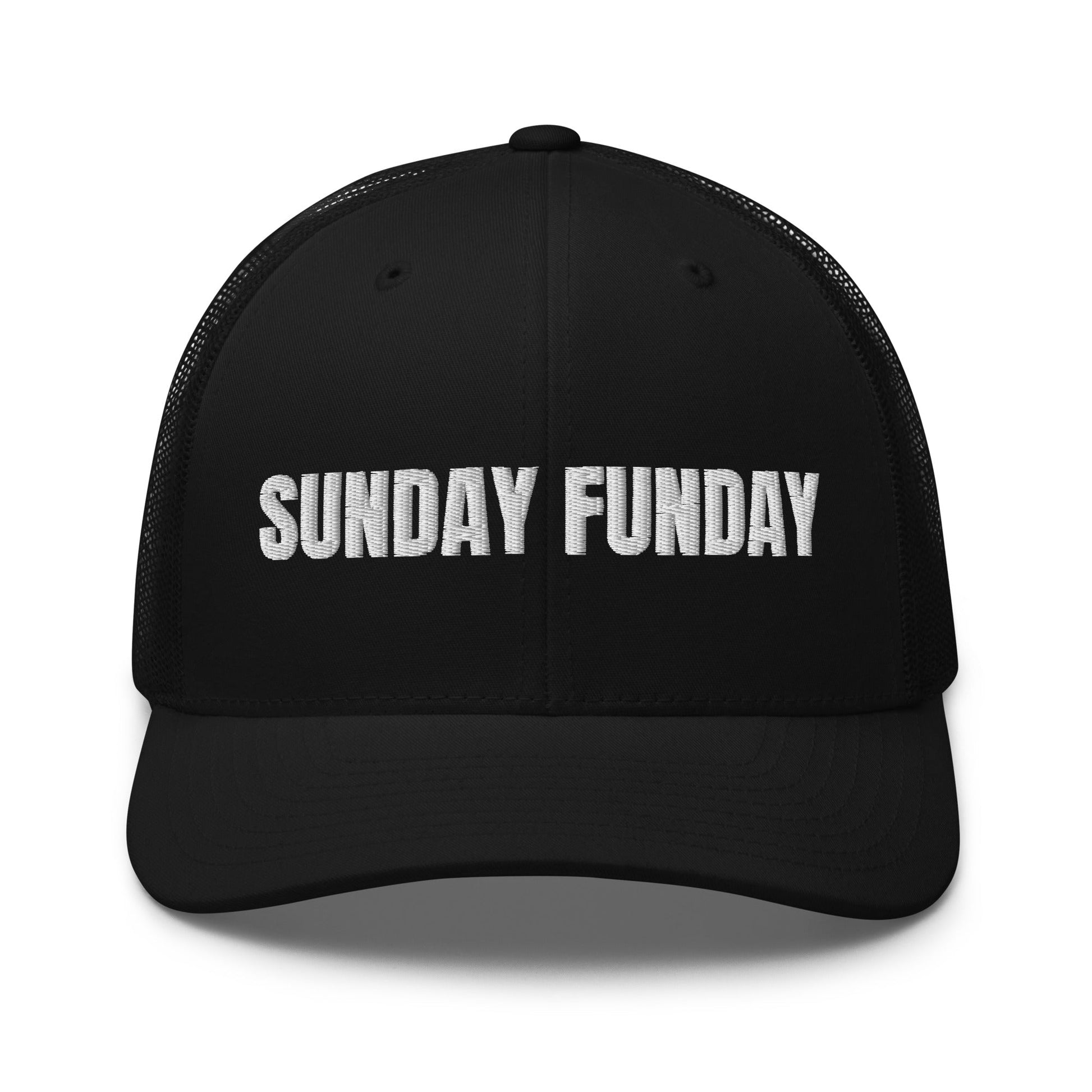 Sunday Funday Embroidered Trucker Cap