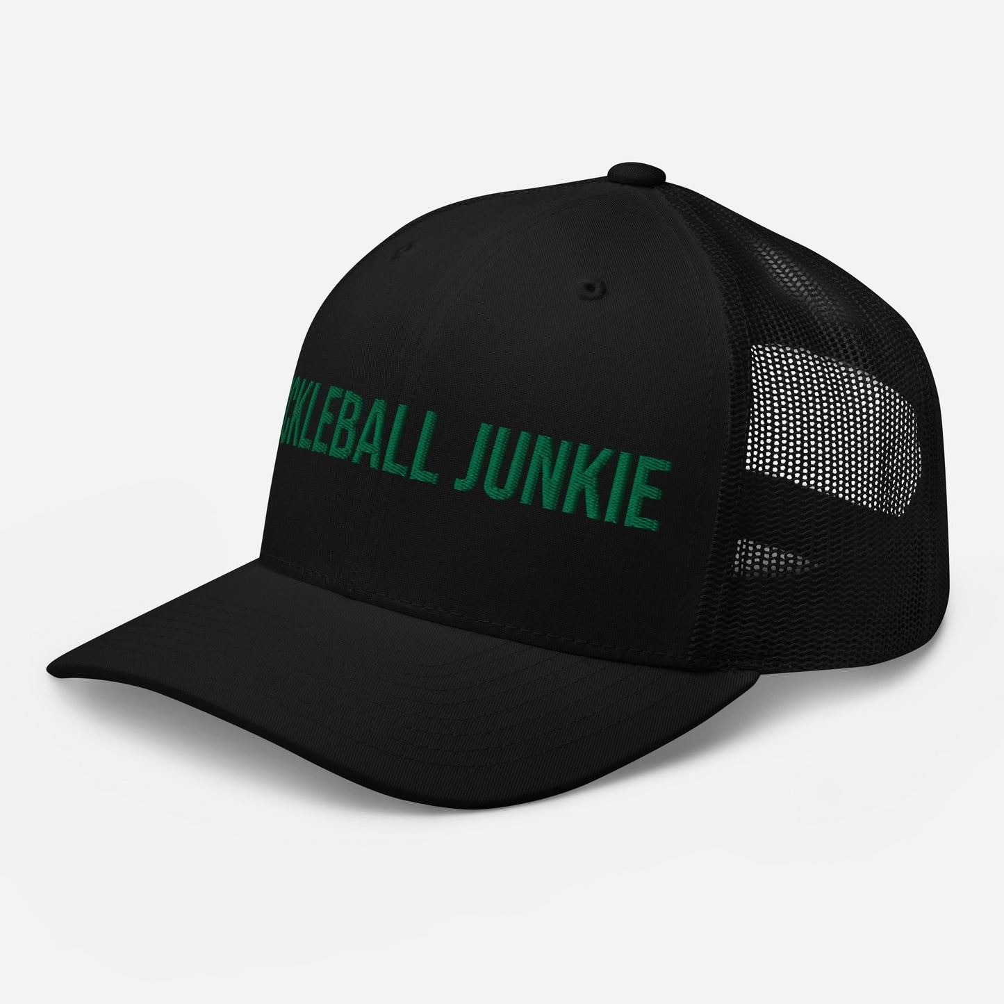 Pickleball Junkie Embroidered Trucker Cap