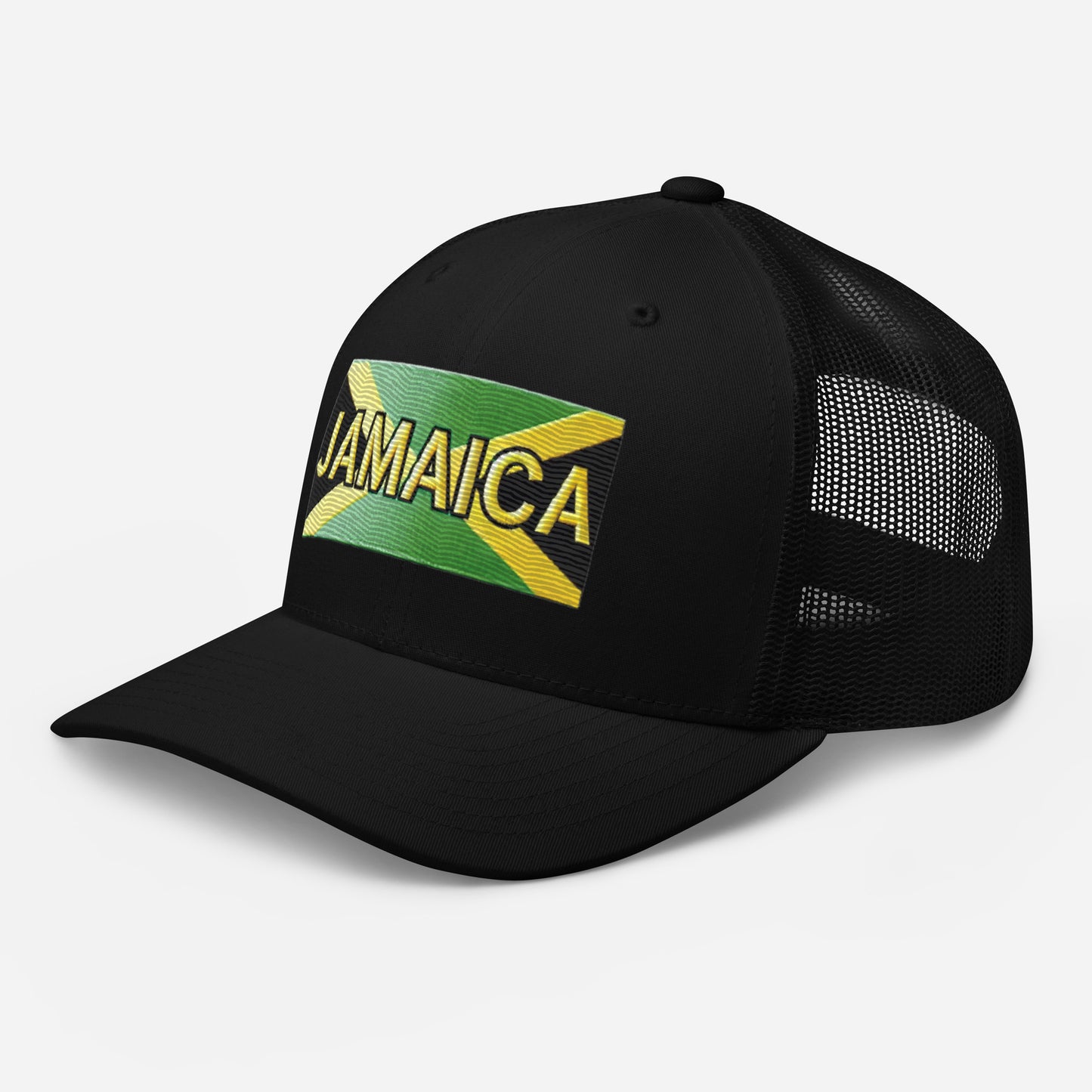 Embroidered 'Jamaica Vacation Destination' Trucker Hat – Comfortable Sun Protection Jamaica Hat