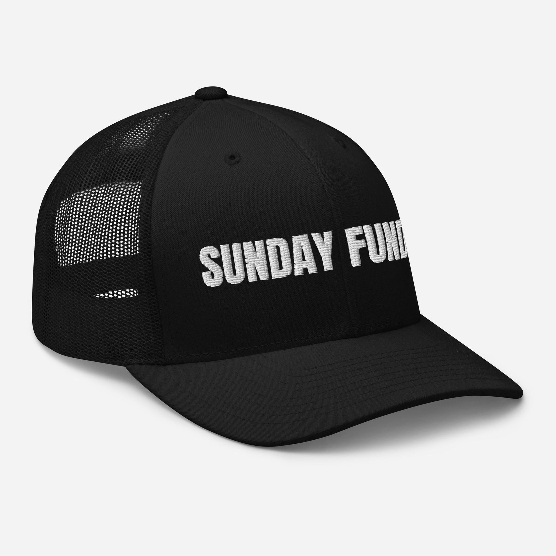 Sunday Funday Embroidered Trucker Cap