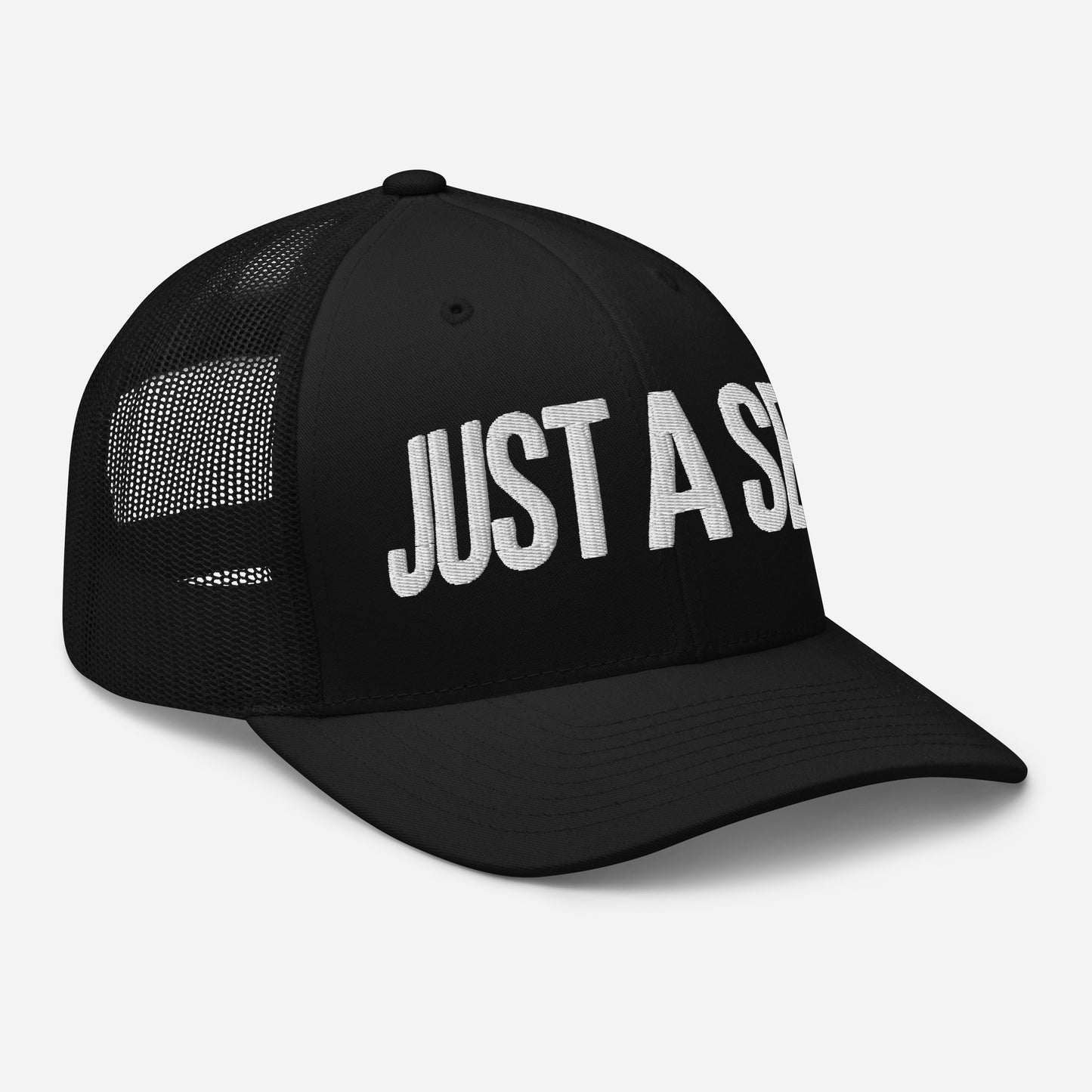 Embroidered "Just A Sec" Trucker Cap – Comfortable & Classic for Sunny Days