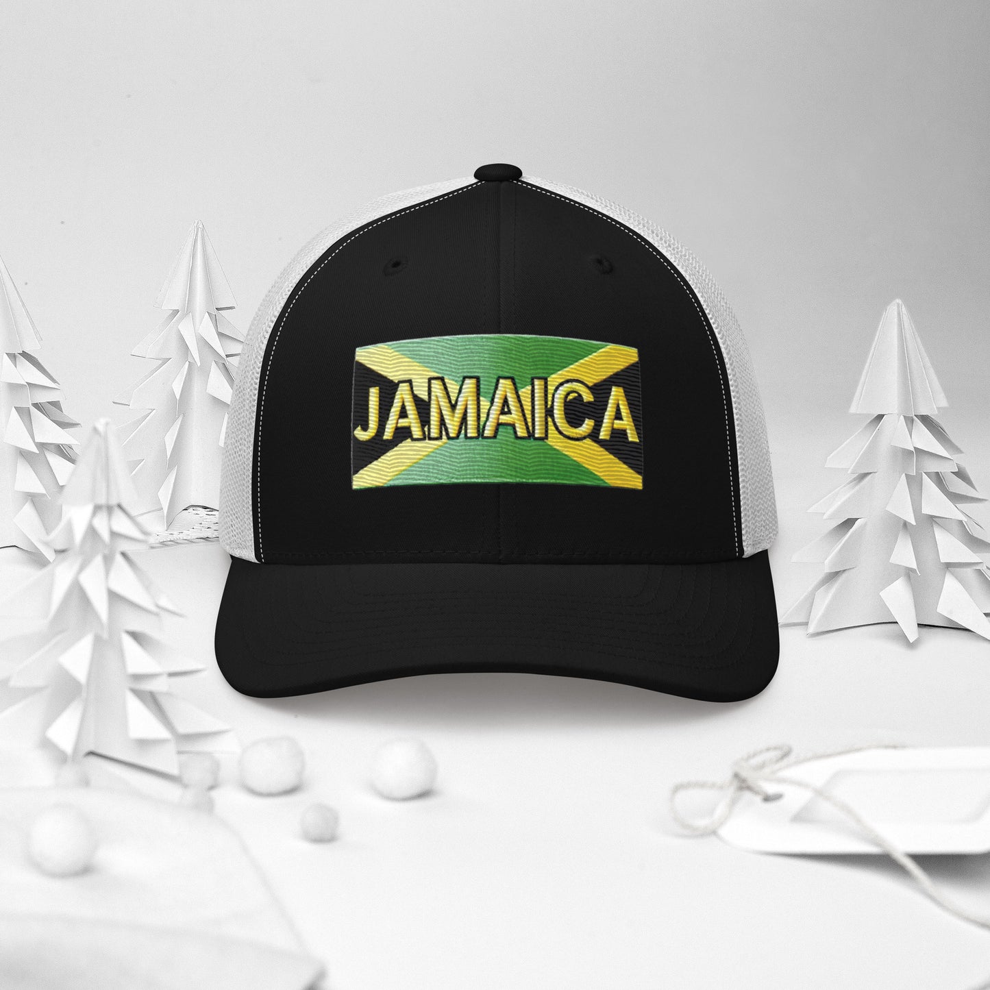 Embroidered 'Jamaica Vacation Destination' Trucker Hat – Comfortable Sun Protection Jamaica Hat