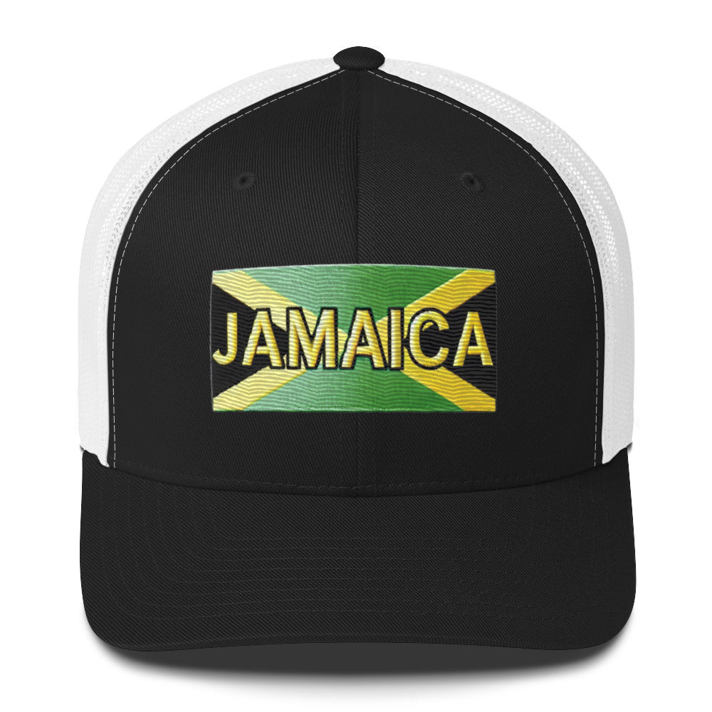 Embroidered 'Jamaica Vacation Destination' Trucker Hat – Comfortable Sun Protection Jamaica Hat