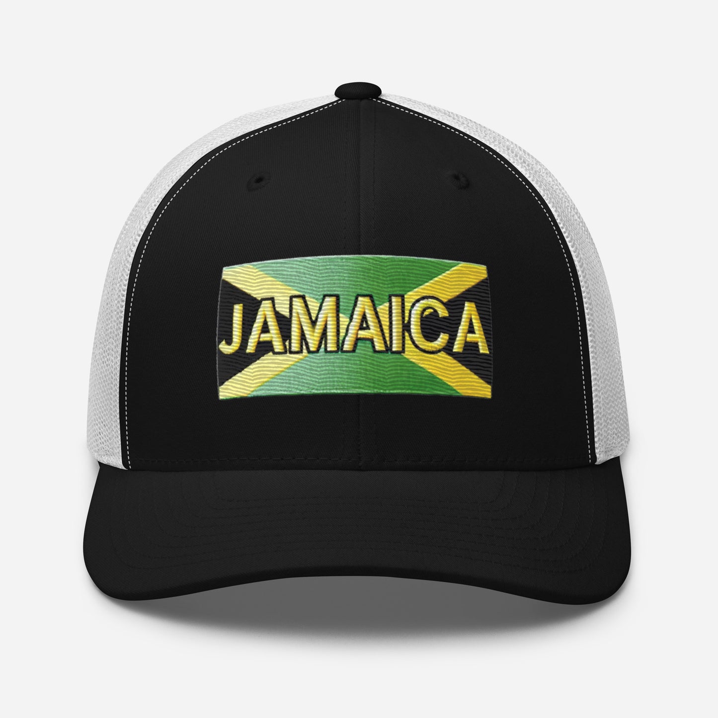 Embroidered 'Jamaica Vacation Destination' Trucker Hat – Comfortable Sun Protection Jamaica Hat