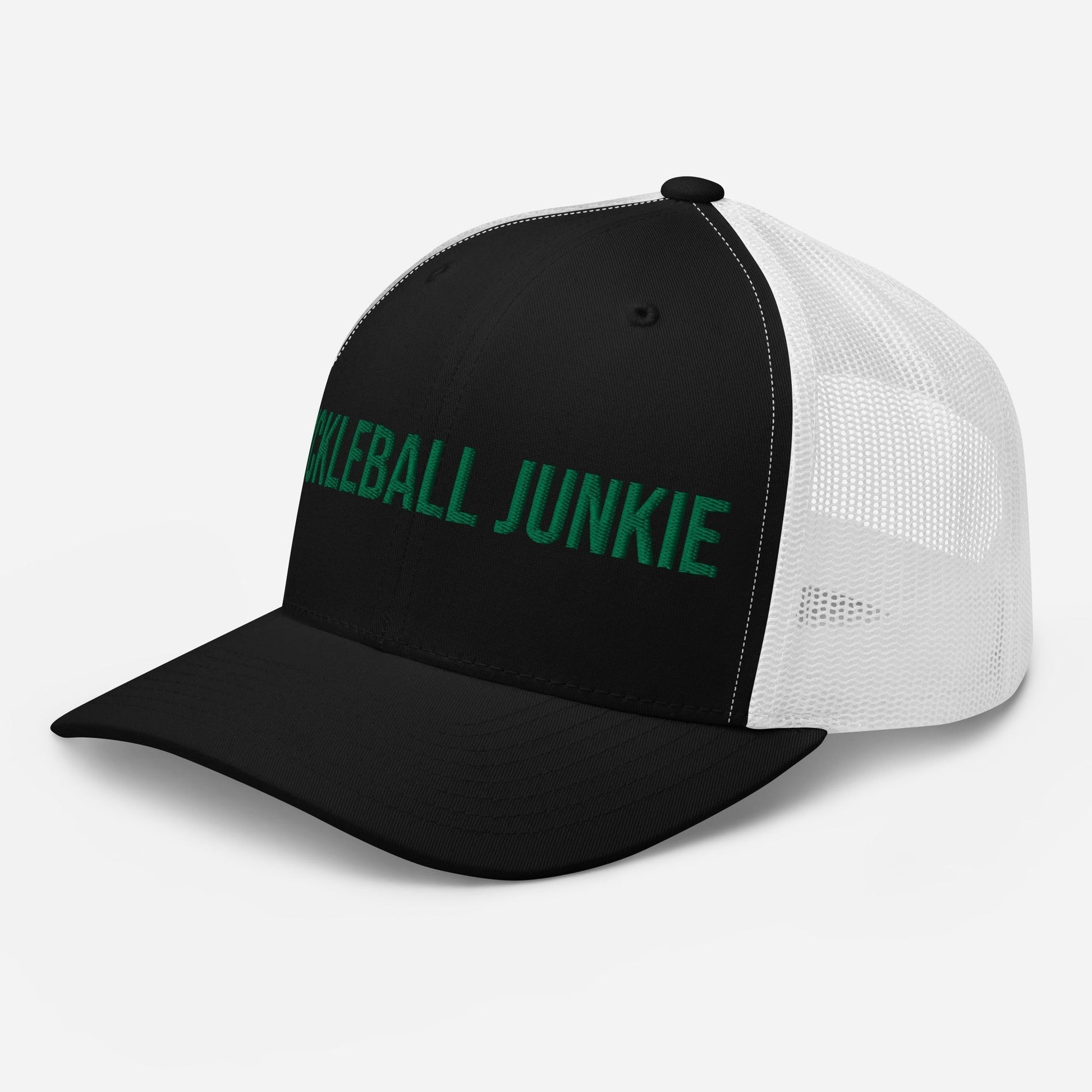 Pickleball Junkie Embroidered Trucker Cap