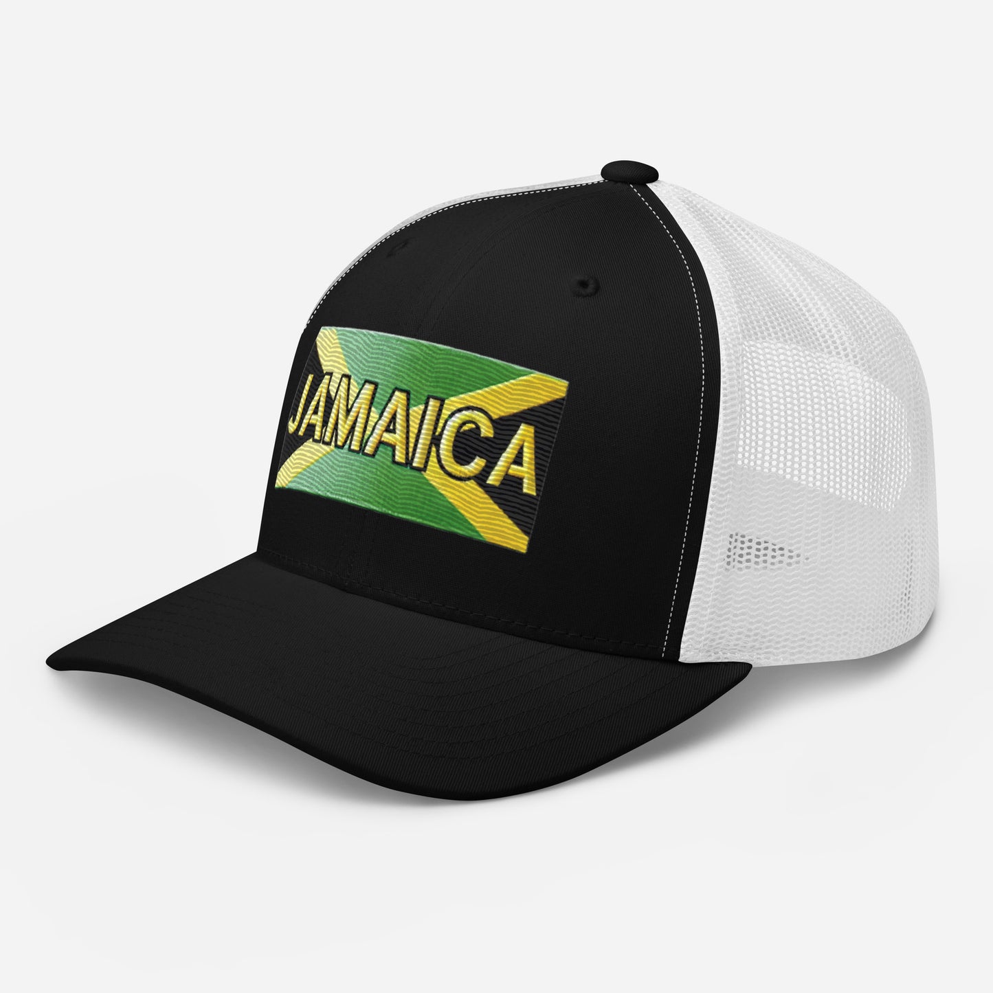 Embroidered 'Jamaica Vacation Destination' Trucker Hat – Comfortable Sun Protection Jamaica Hat