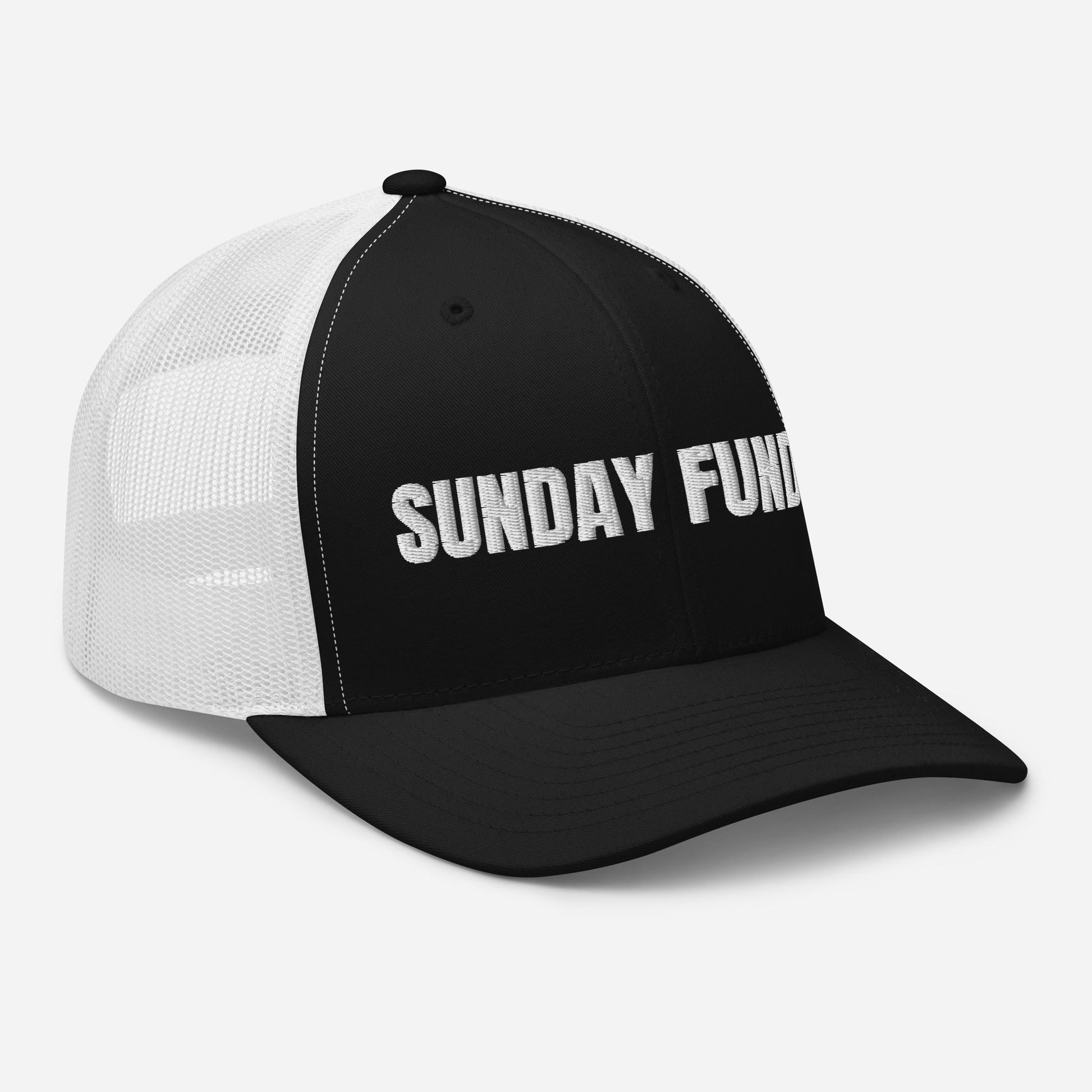 Sunday Funday Embroidered Trucker Cap