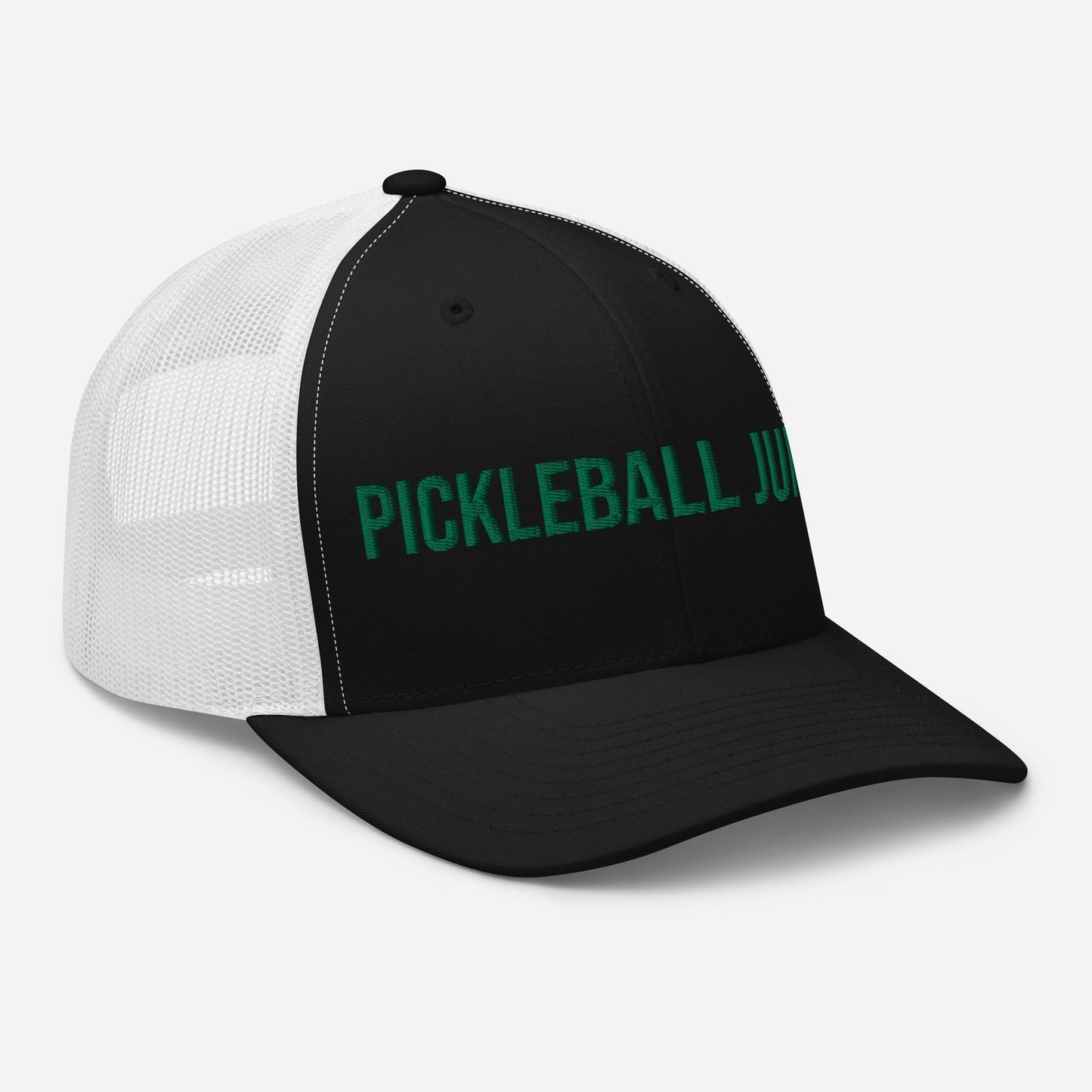 Pickleball Junkie Embroidered Trucker Cap