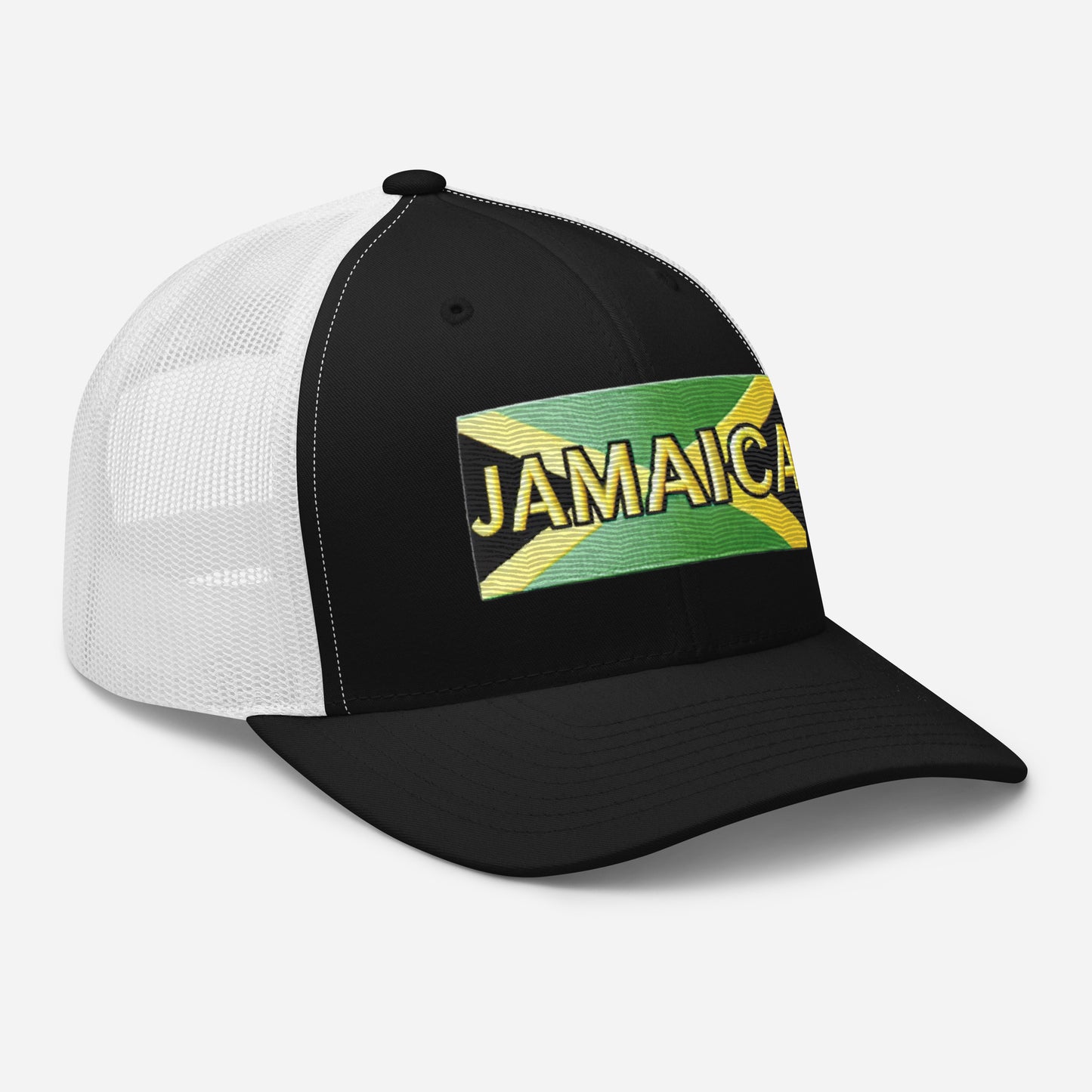 Embroidered 'Jamaica Vacation Destination' Trucker Hat – Comfortable Sun Protection Jamaica Hat