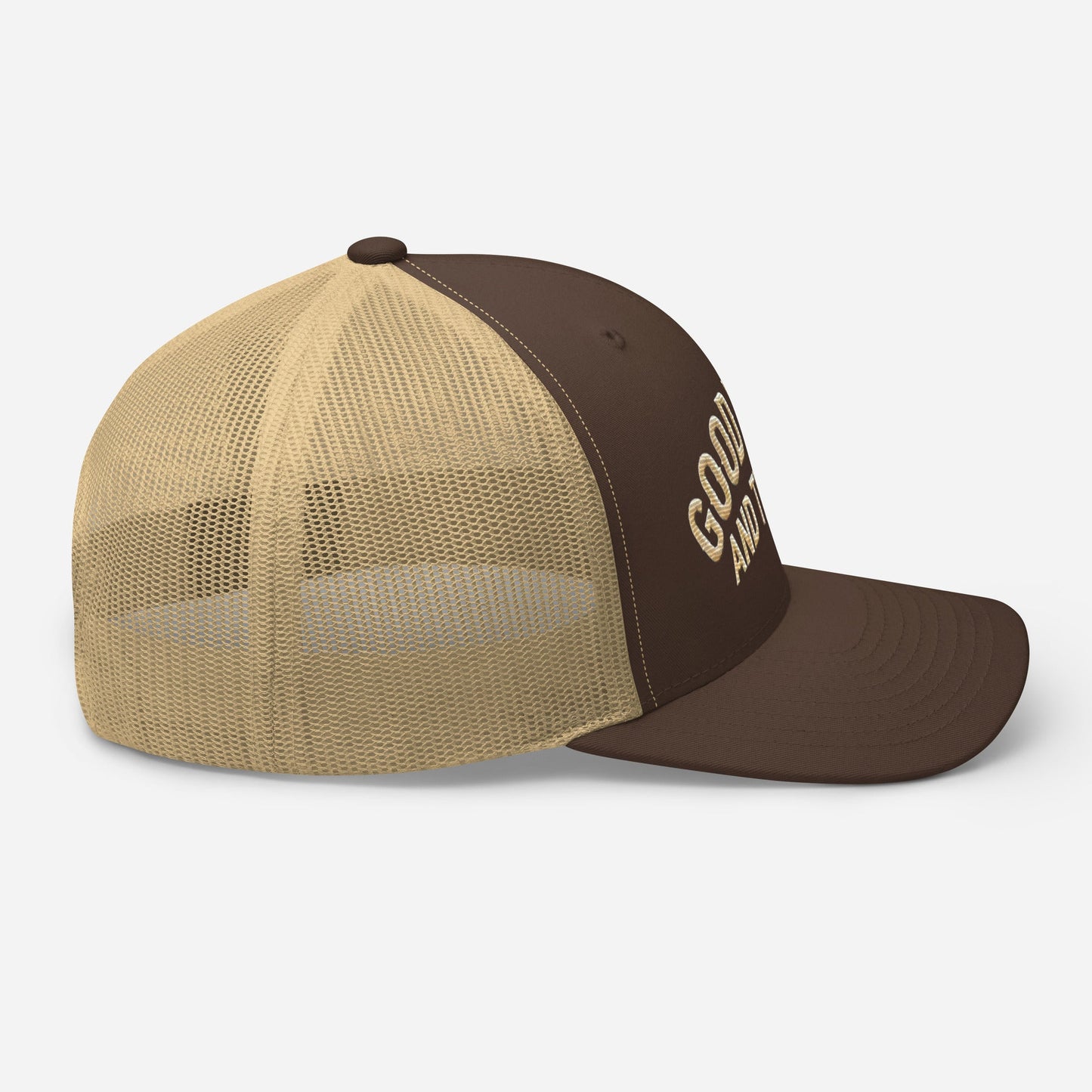 Good Vibes and Tequila Embroidered Trucker Cap: Classic Mesh Back, Adjustable Fit Great Gift