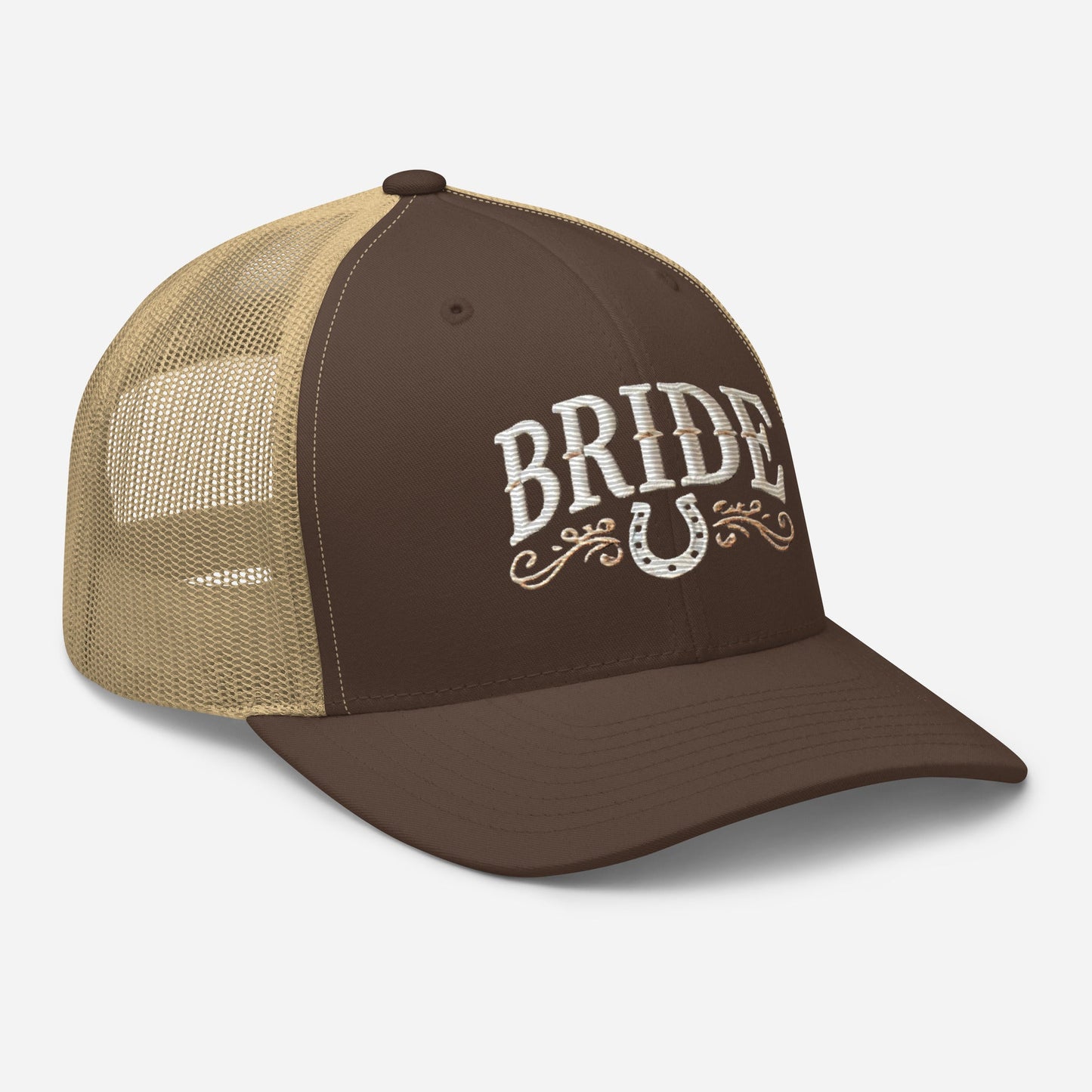 Embroidered Western-Inspired Bride Trucker Cap - Stylish and Comfortable Bridal Gift Great for any Bridal Occasion