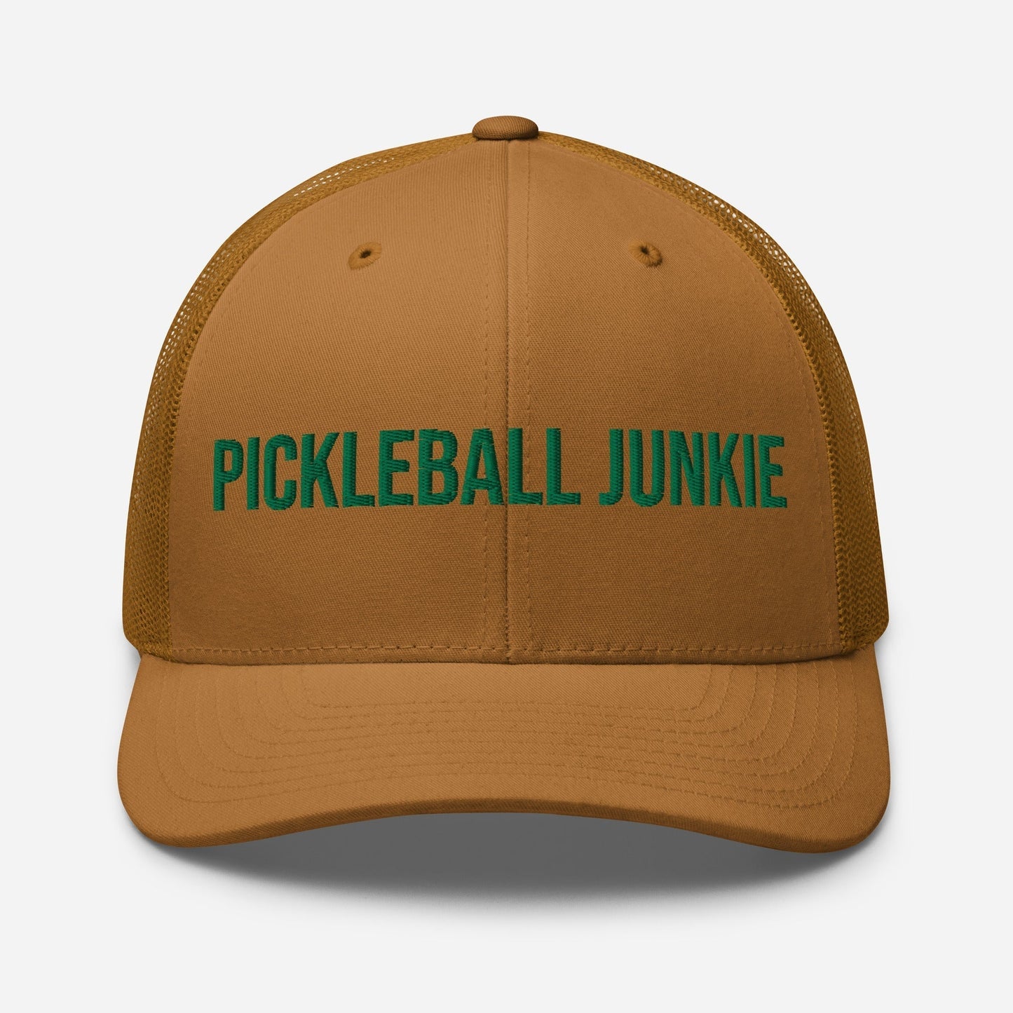 Pickleball Junkie Embroidered Trucker Cap