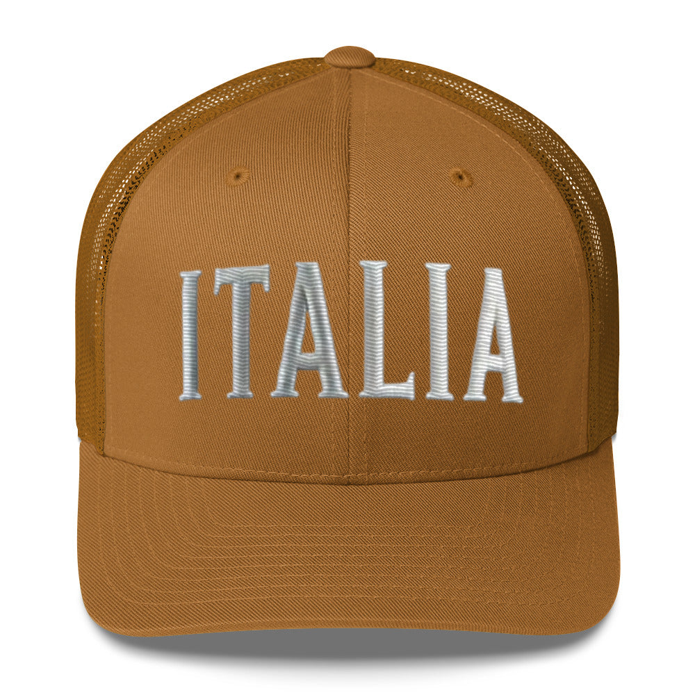 Embroidered Italy Hat – Stylish Trucker Cap for Every Day Italia Hat Vacation Destination