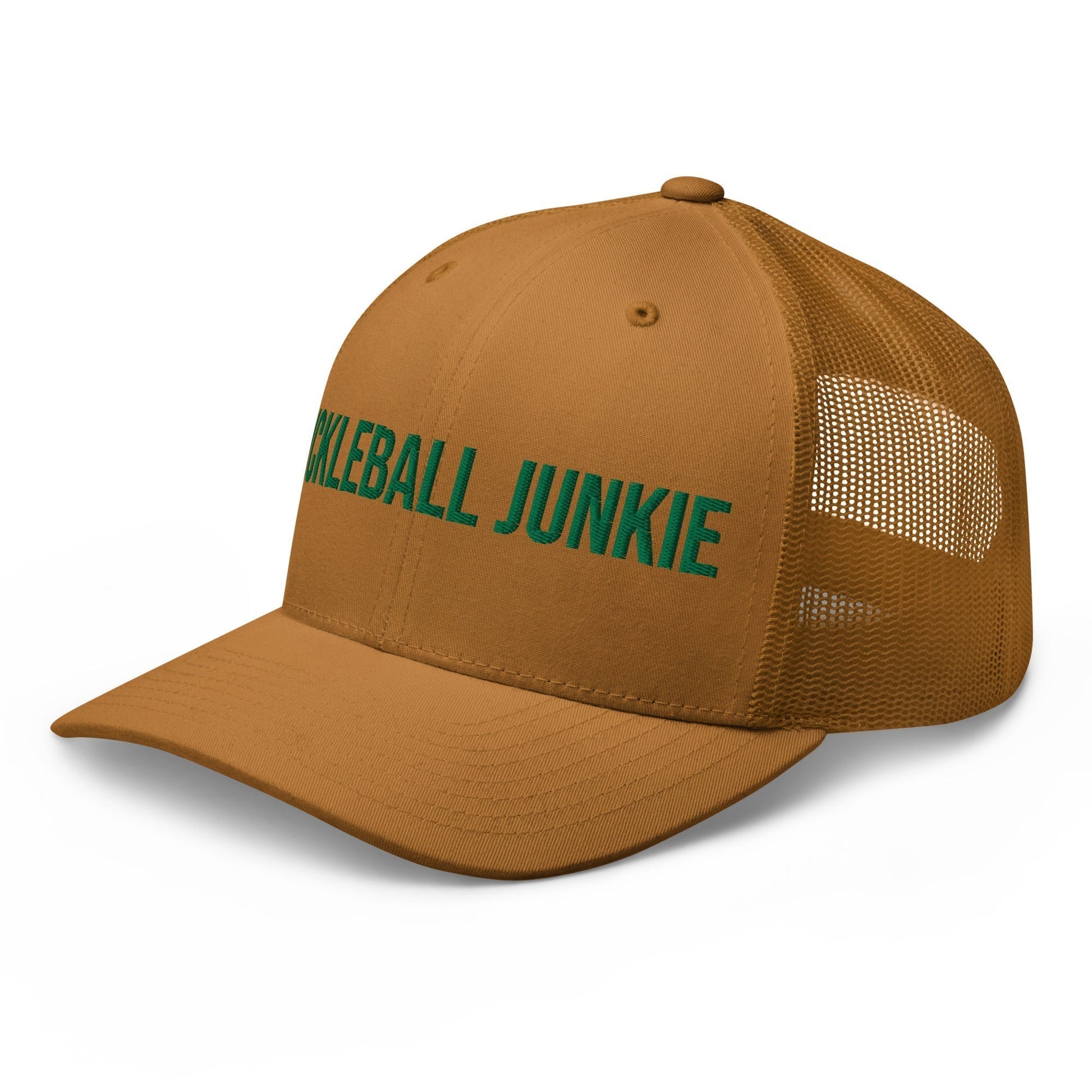 Pickleball Junkie Embroidered Trucker Cap