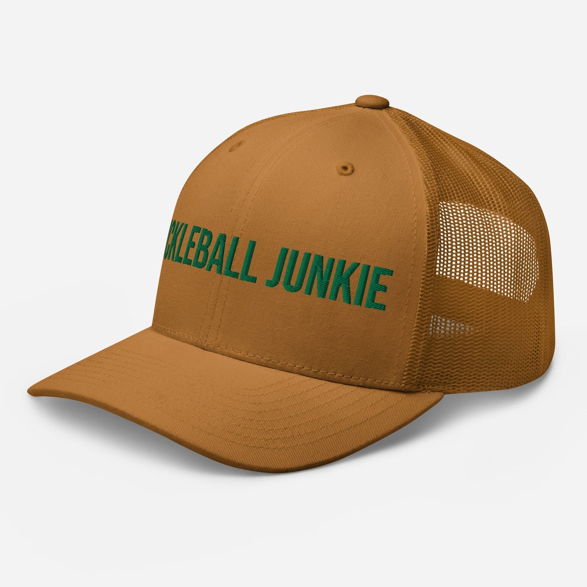 Pickleball Junkie Embroidered Trucker Cap