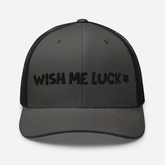 Wish Me Luck Clover Trucker Hat