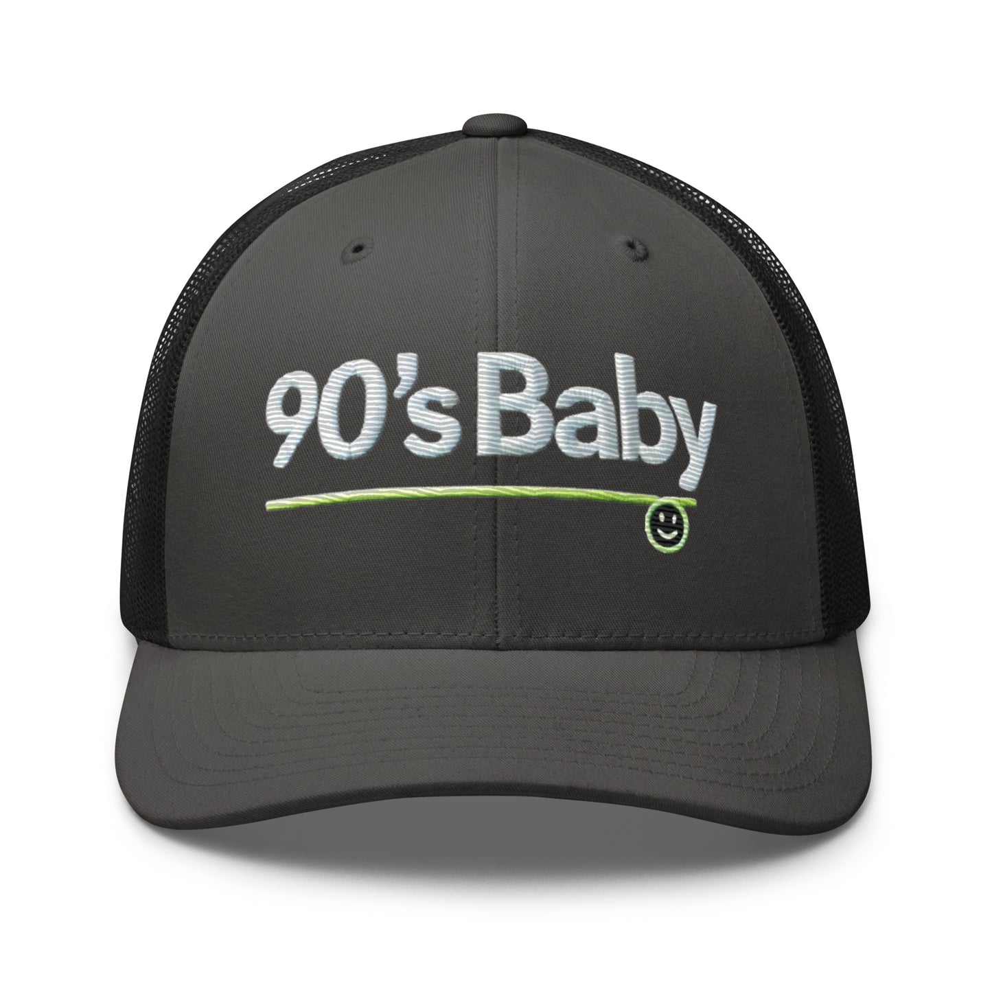 Embroidered 90's Baby' Trucker Cap – Mesh Back, Adjustable Snapback 90's Hat