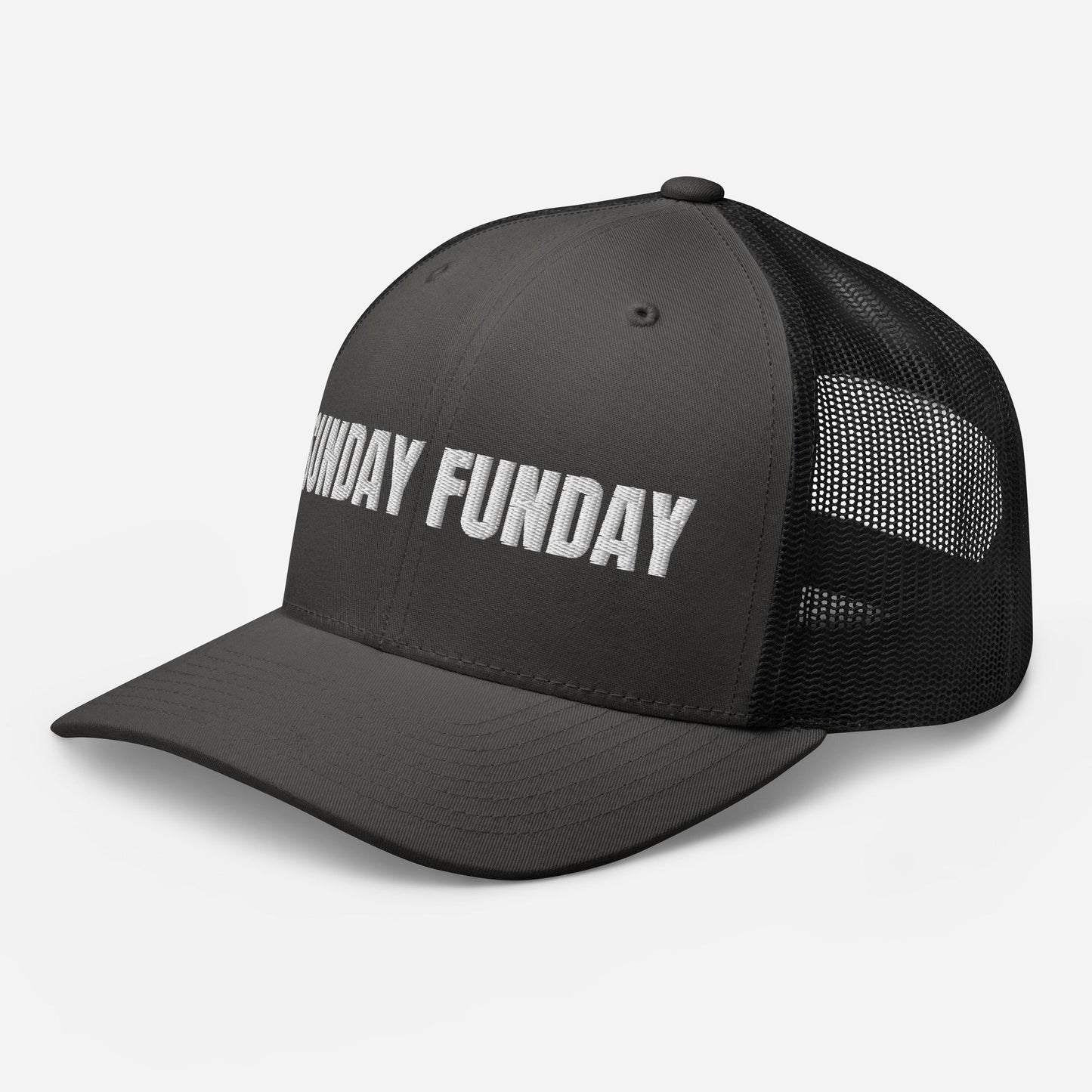 Sunday Funday Embroidered Trucker Cap