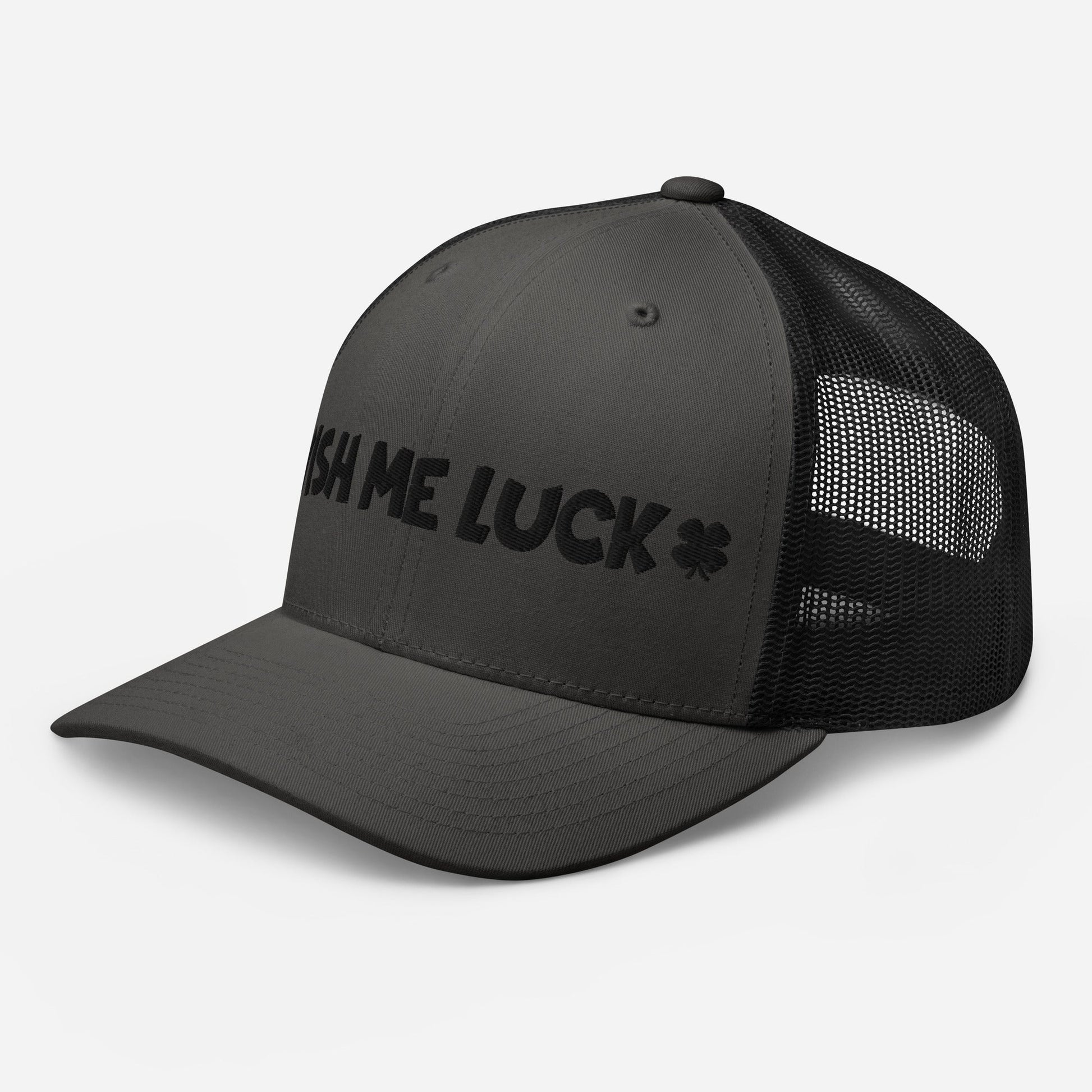 Wish Me Luck Clover Trucker Hat