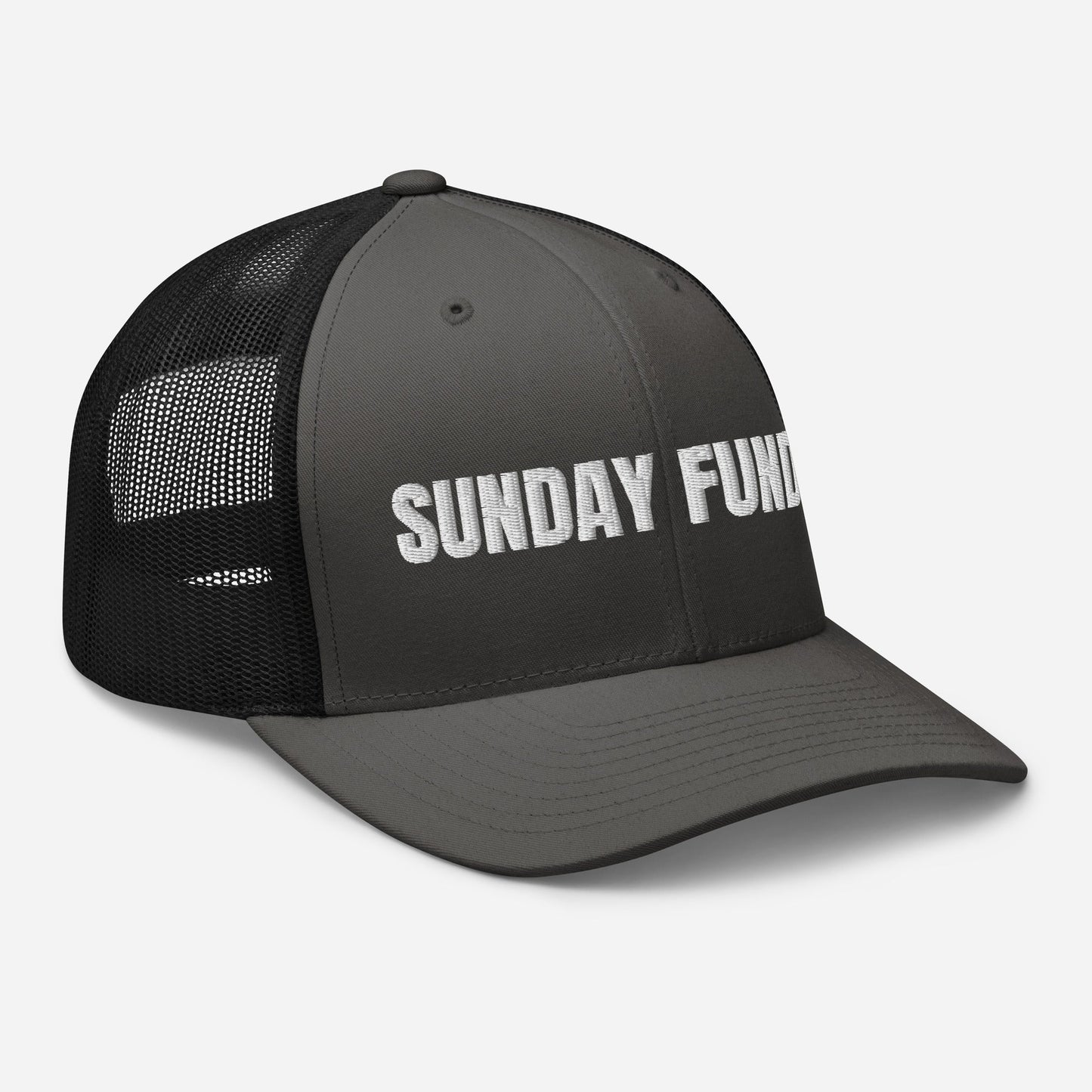 Sunday Funday Embroidered Trucker Cap