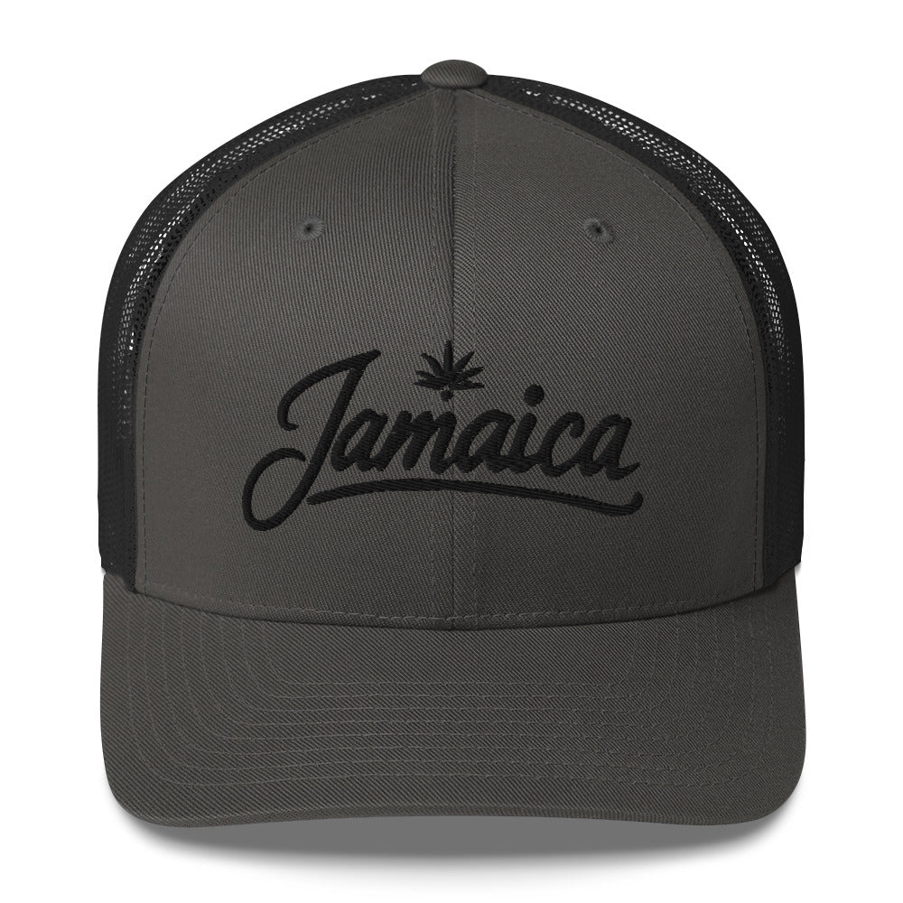 Embroidered 'Jamaica Vacation Celebration' Trucker Cap – Comfortable Sun Hat