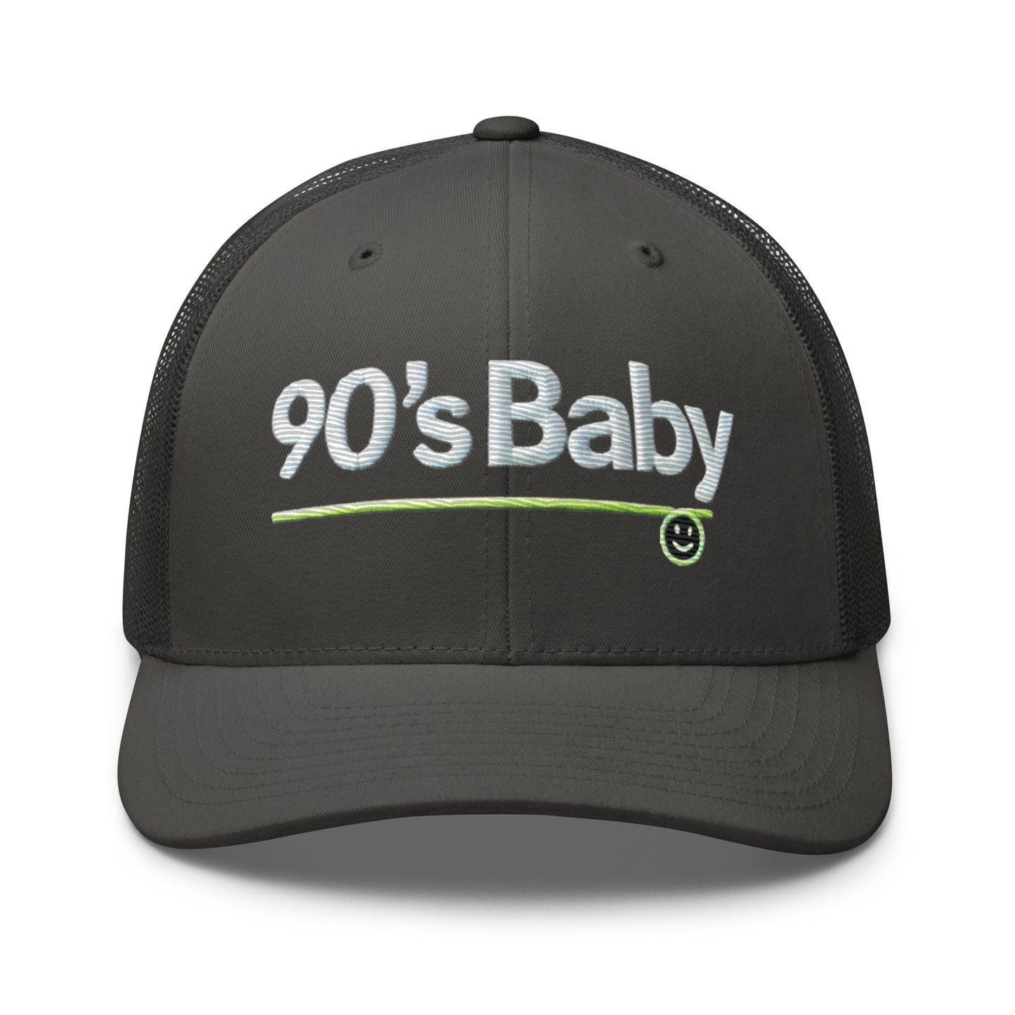 Embroidered 90's Baby' Trucker Cap – Mesh Back, Adjustable Snapback 90's Hat