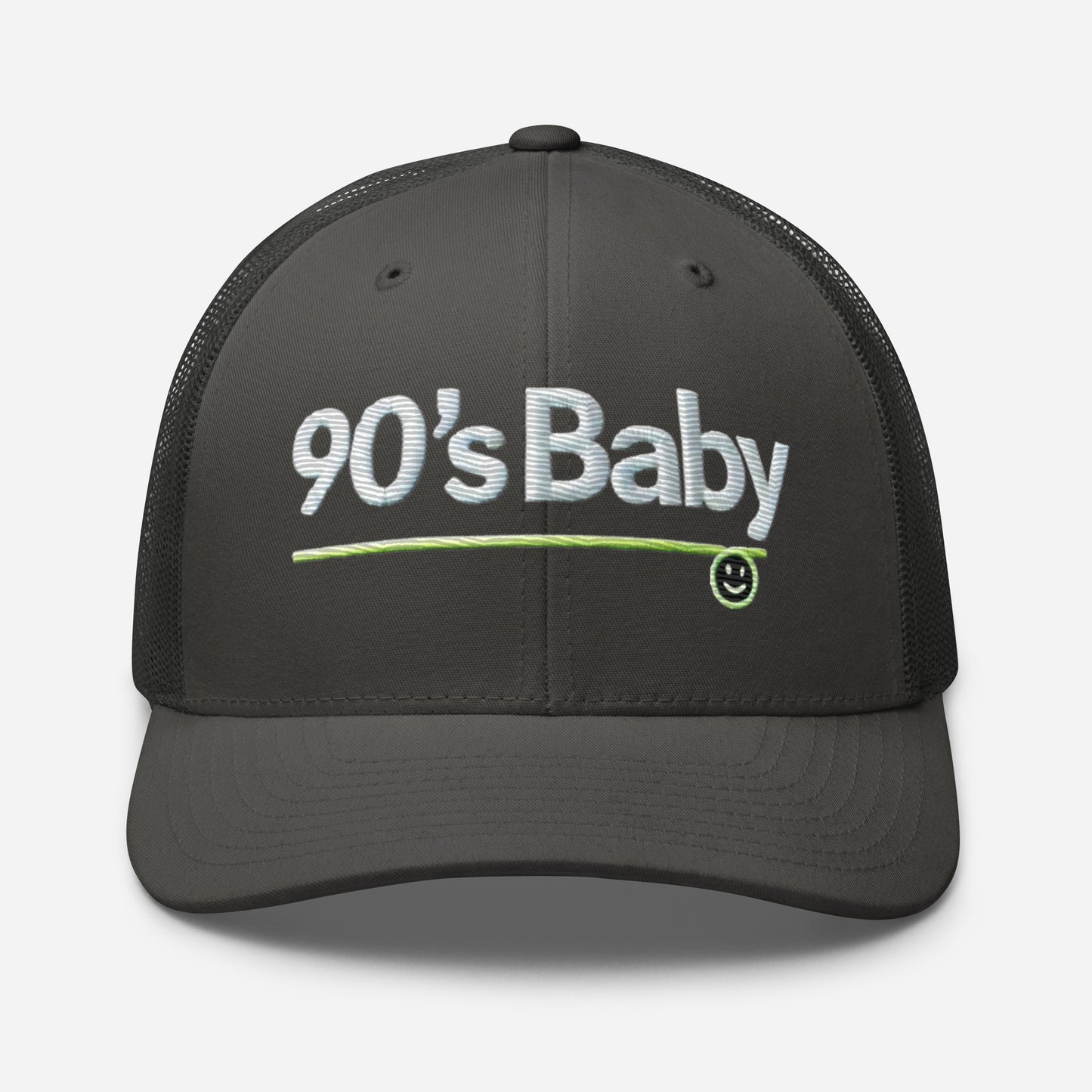 Embroidered 90's Baby' Trucker Cap – Mesh Back, Adjustable Snapback 90's Hat