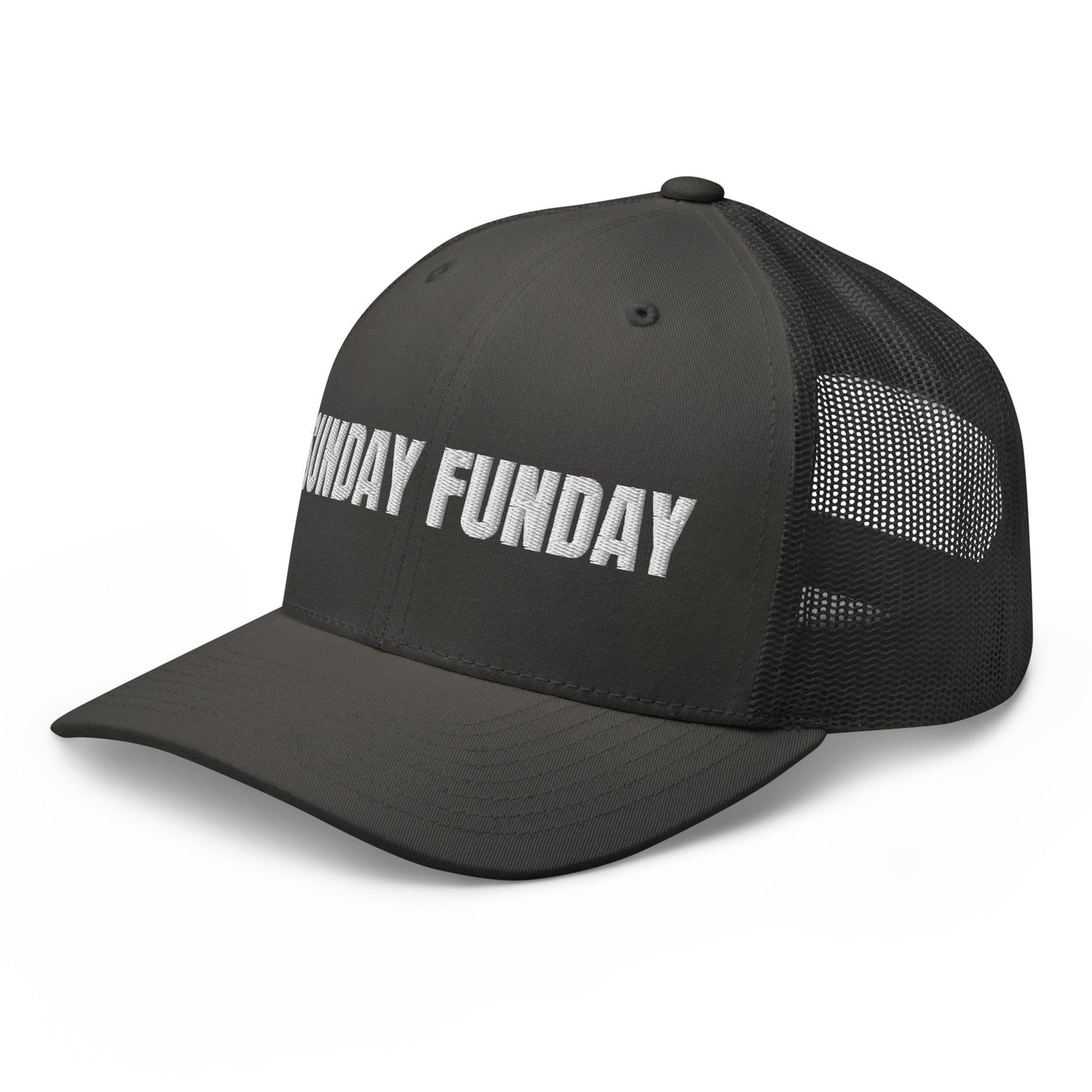 Sunday Funday Embroidered Trucker Cap