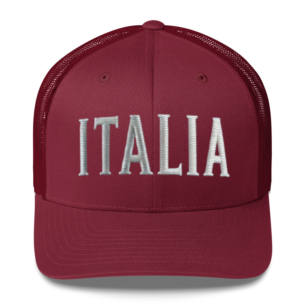 Embroidered Italy Hat – Stylish Trucker Cap for Every Day Italia Hat Vacation Destination